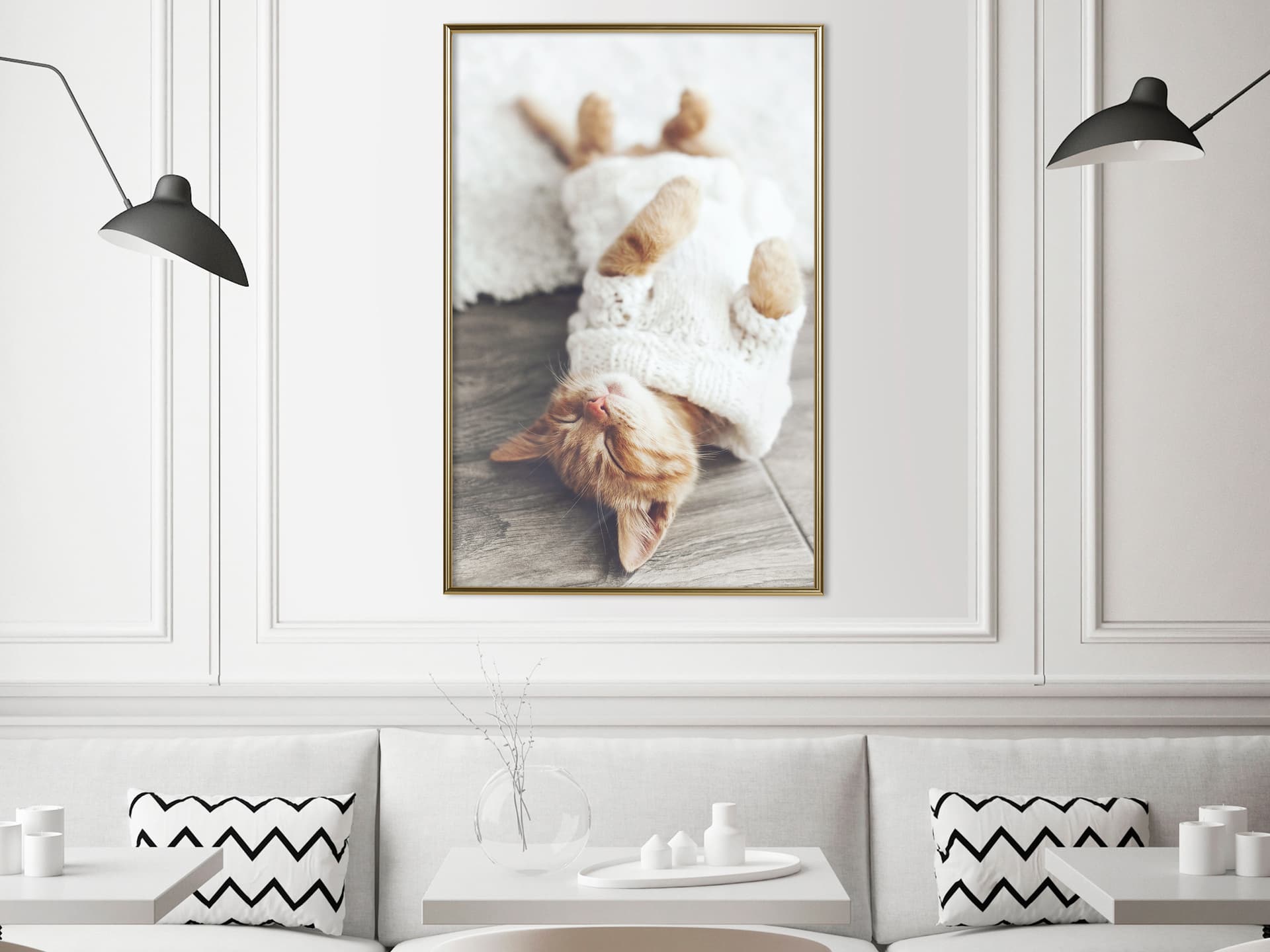 

Plakat - Kocie życie (rozmiar 30x45, wykończenie Rama złota)