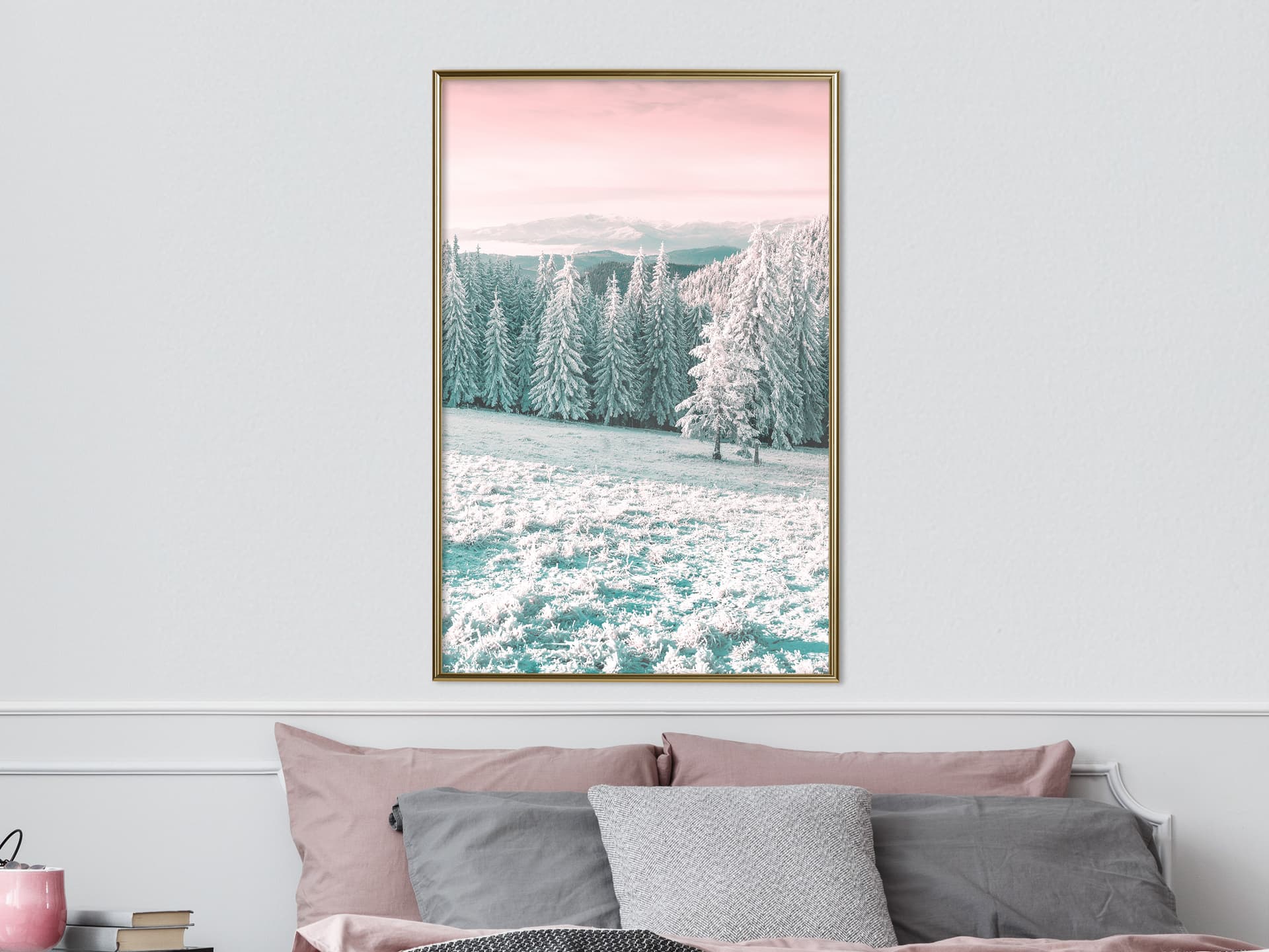 

Plakat - Mroźny krajobraz (rozmiar 20x30, wykończenie Rama złota)