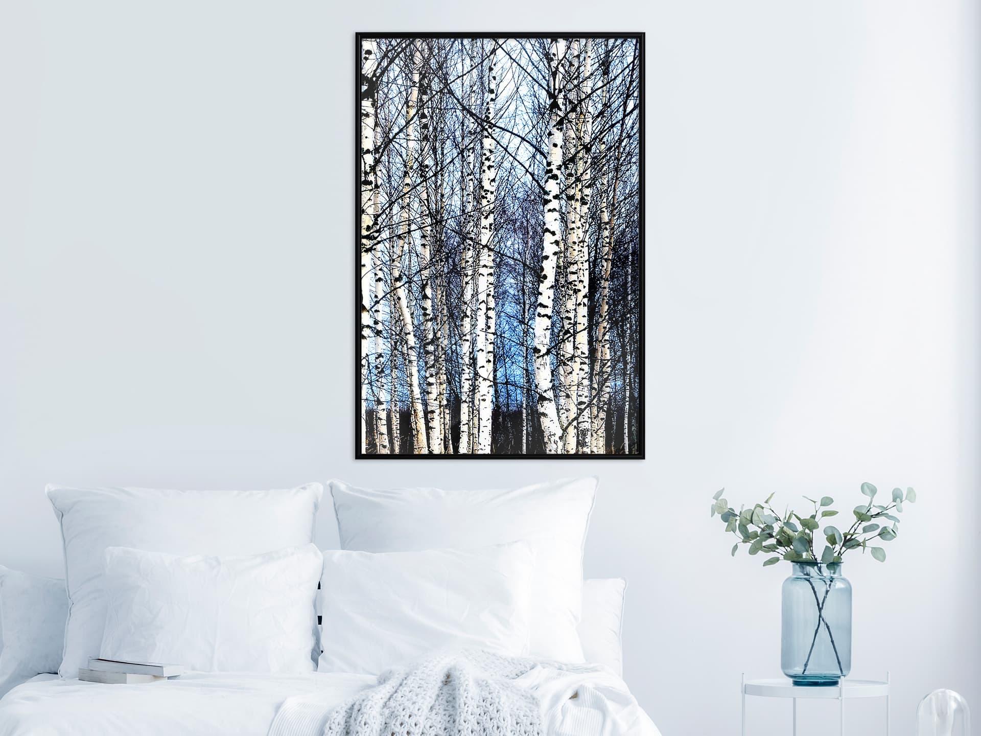 

Plakat - Zimowe brzozy (rozmiar 20x30, wykończenie Rama czarna)