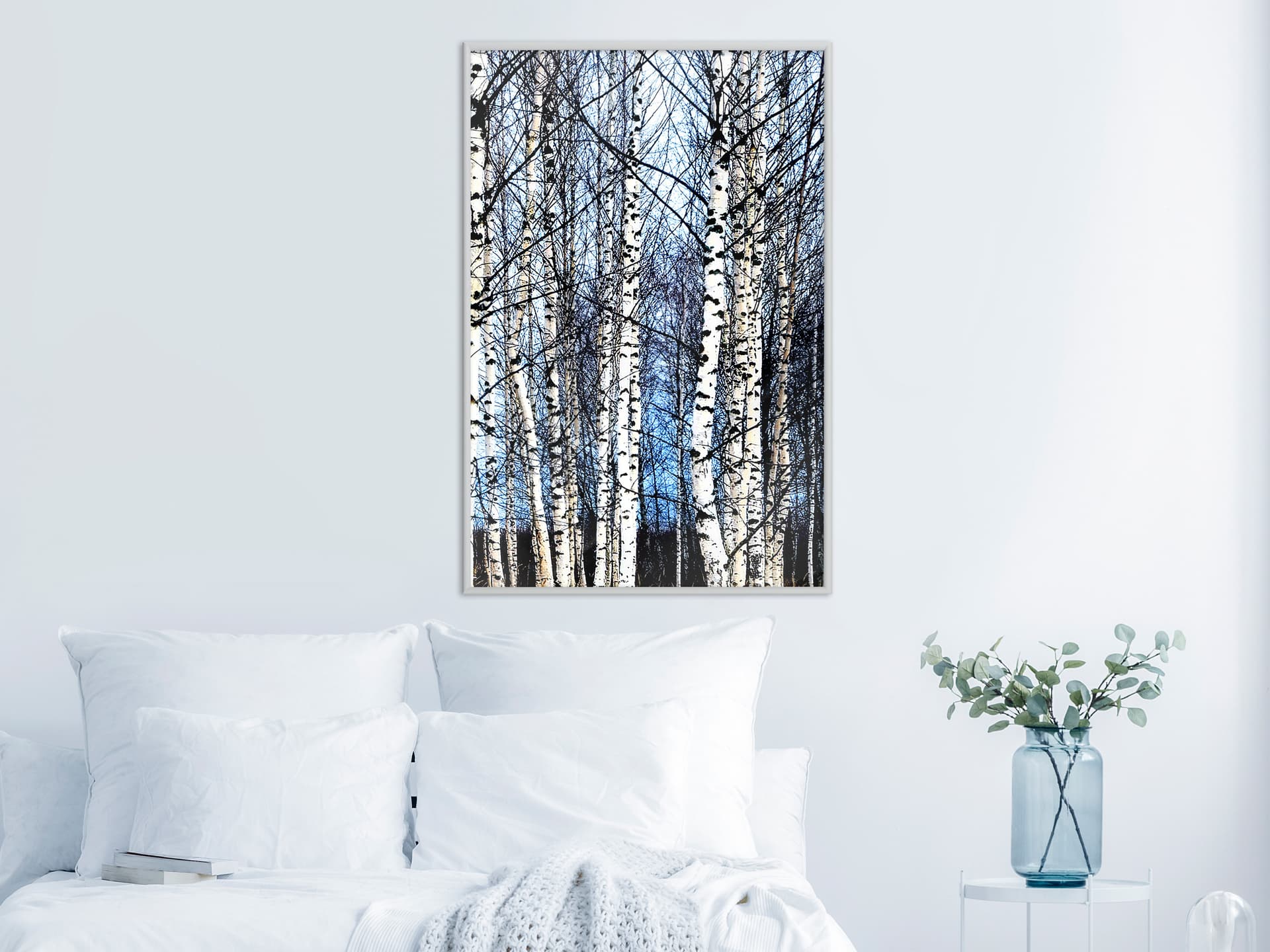 

Plakat - Zimowe brzozy (rozmiar 30x45, wykończenie Rama biała)
