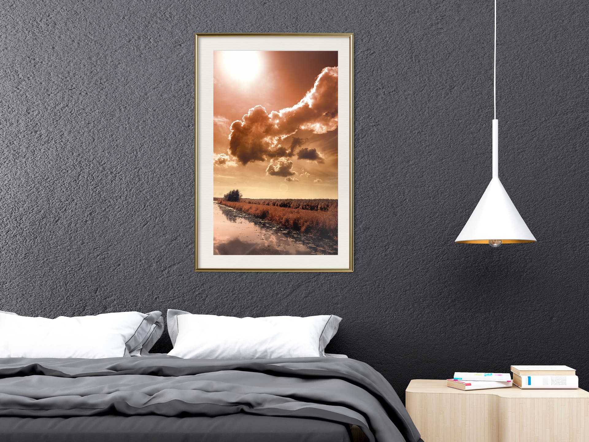 

Plakat - Wakacyjna nostalgia (rozmiar 30x45, wykończenie Rama złota z passe-partout)