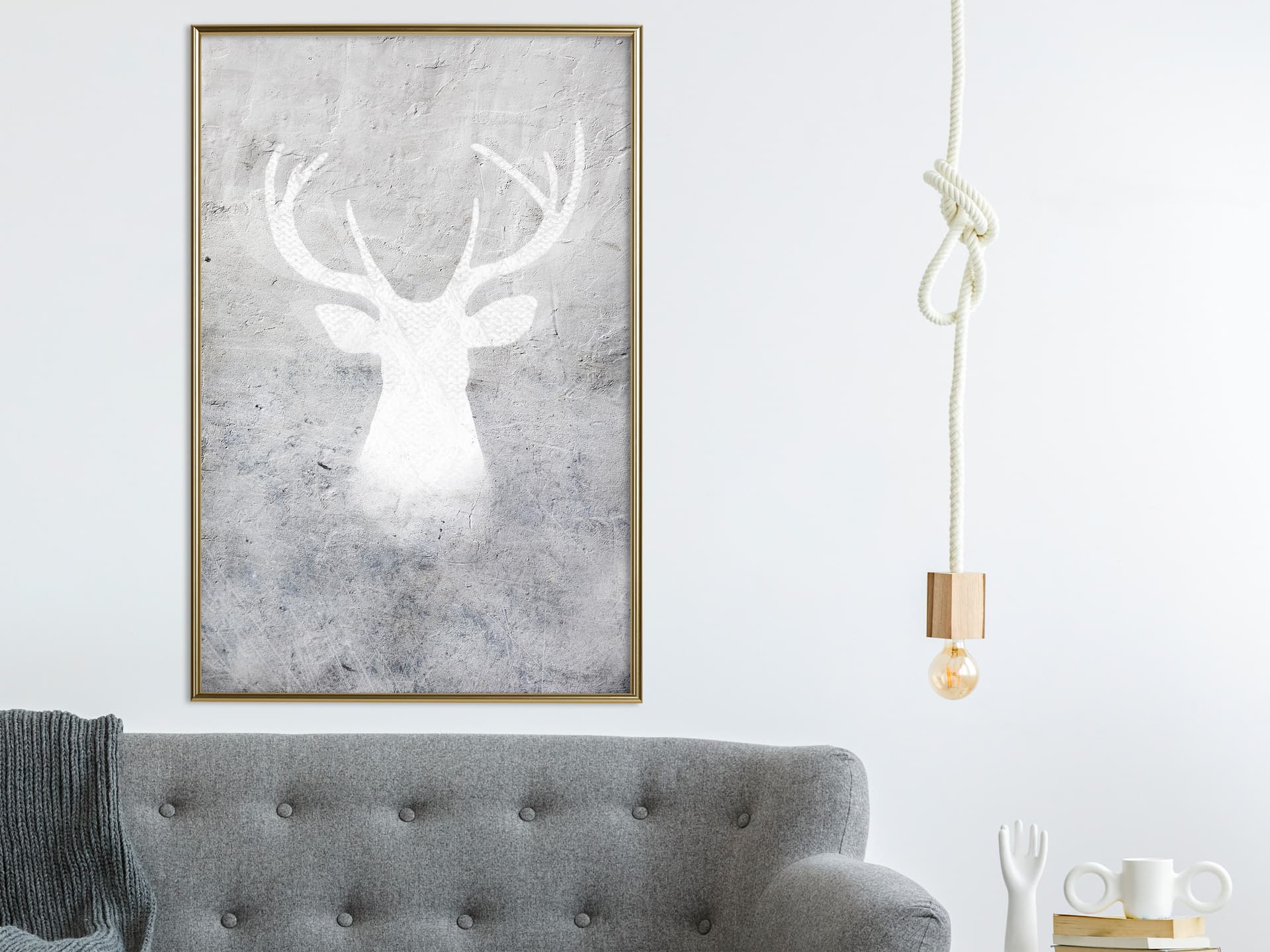 

Plakat - Biały cień (rozmiar 20x30, wykończenie Rama złota)