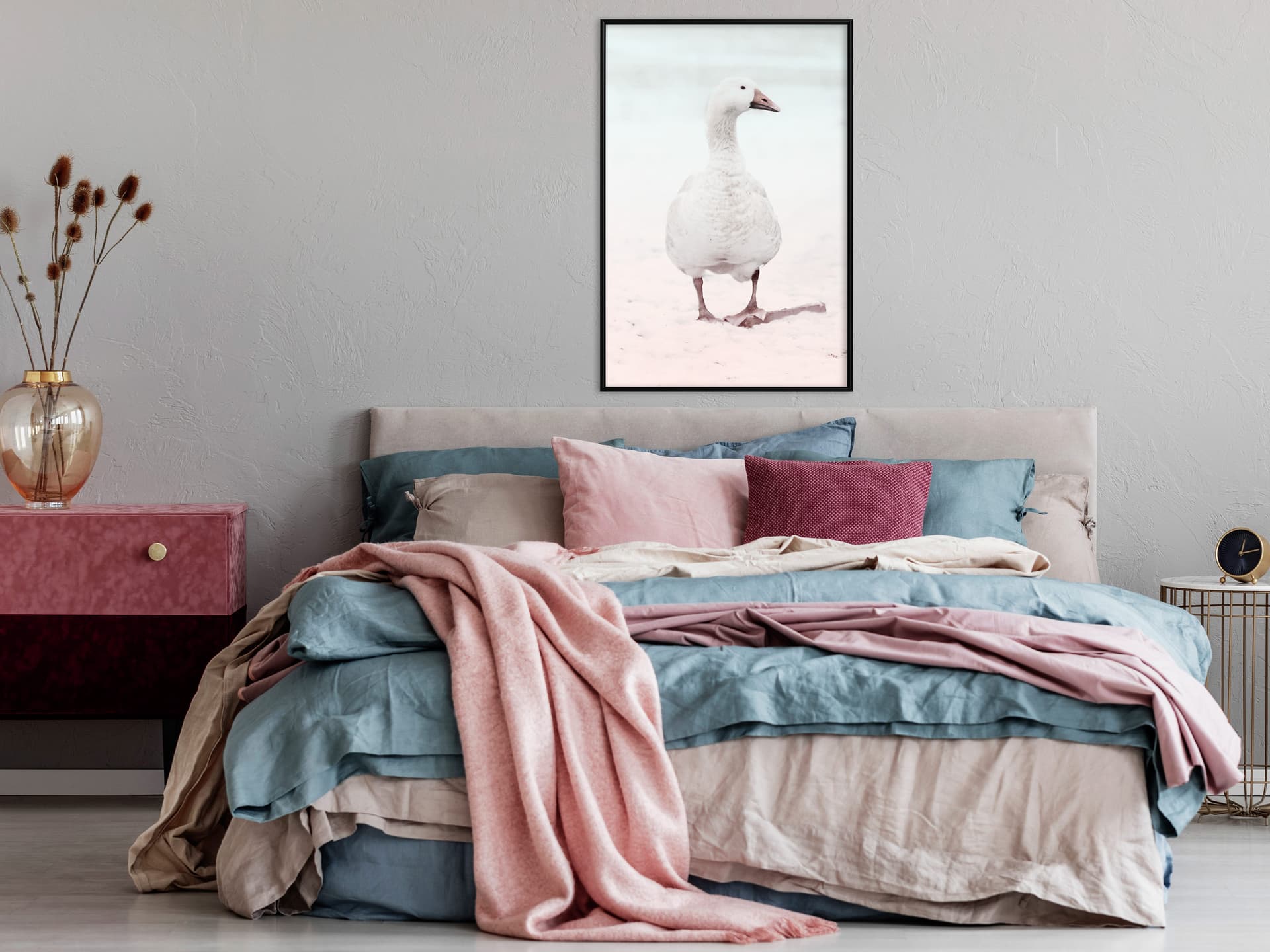 

Plakat - Spacerująca gęś (rozmiar 20x30, wykończenie Rama czarna)