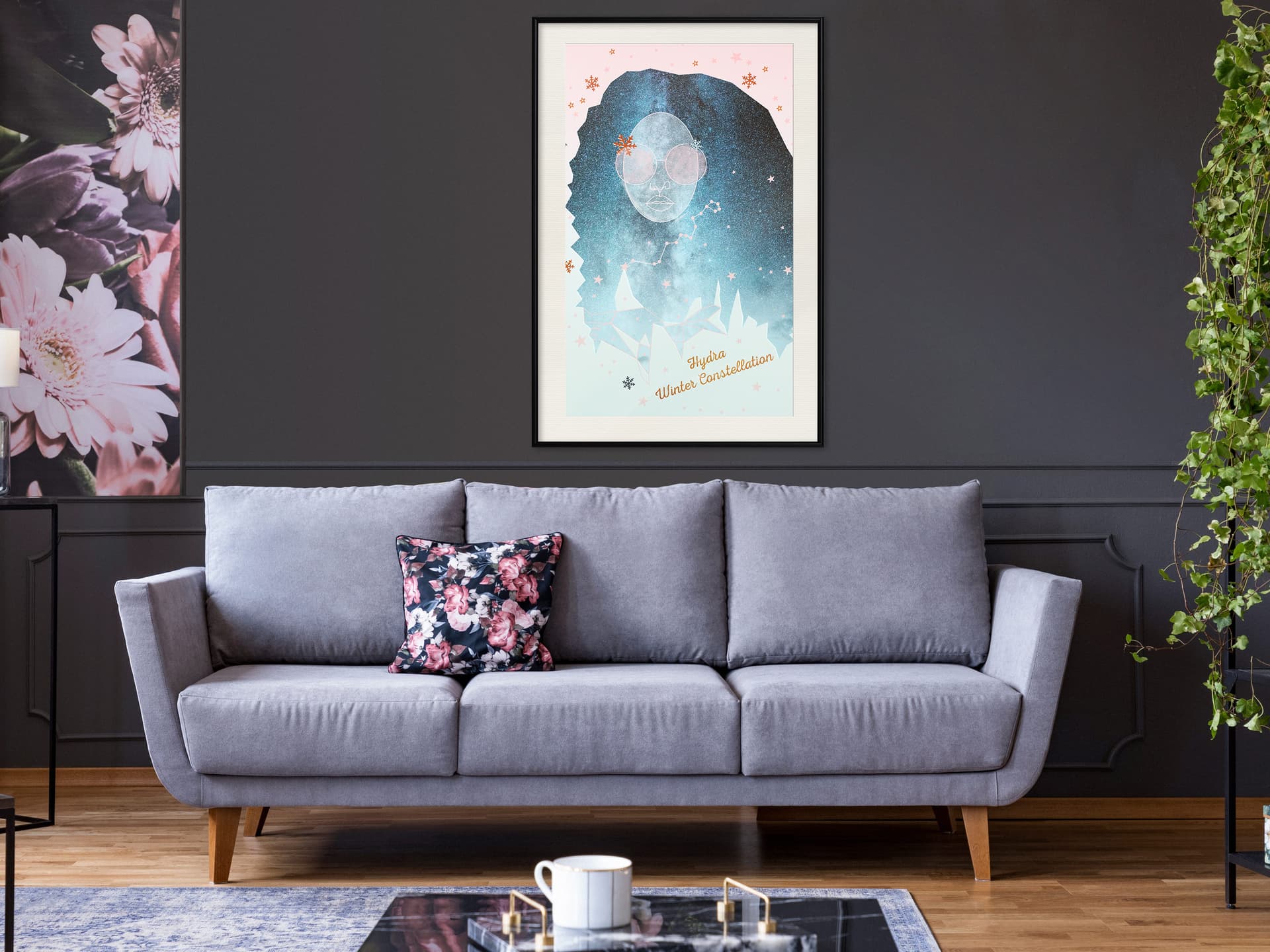 

Plakat - Zimowy gwiazdozbiór (rozmiar 20x30, wykończenie Rama czarna z passe-partout)