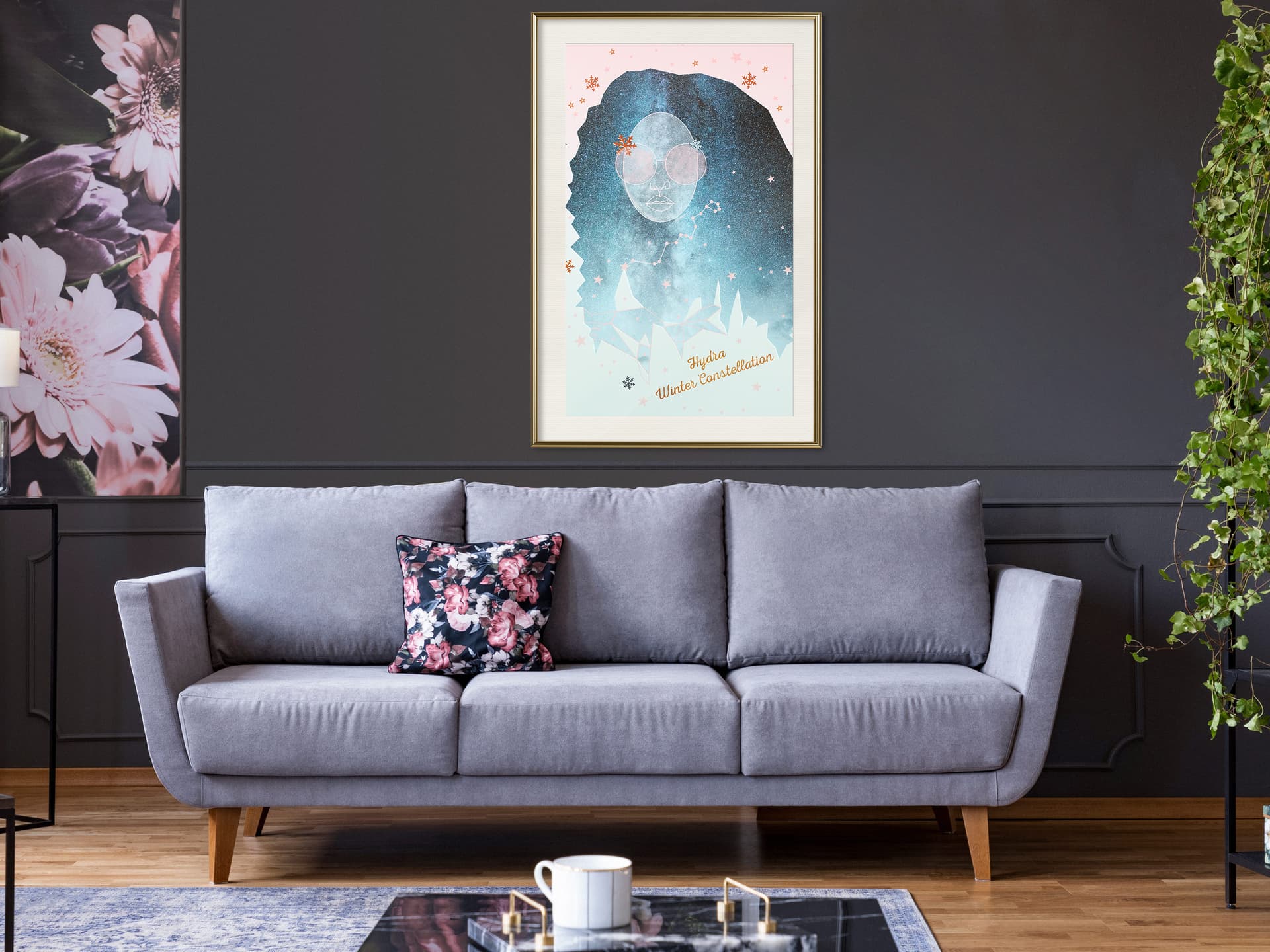 

Plakat - Zimowy gwiazdozbiór (rozmiar 20x30, wykończenie Rama złota z passe-partout)