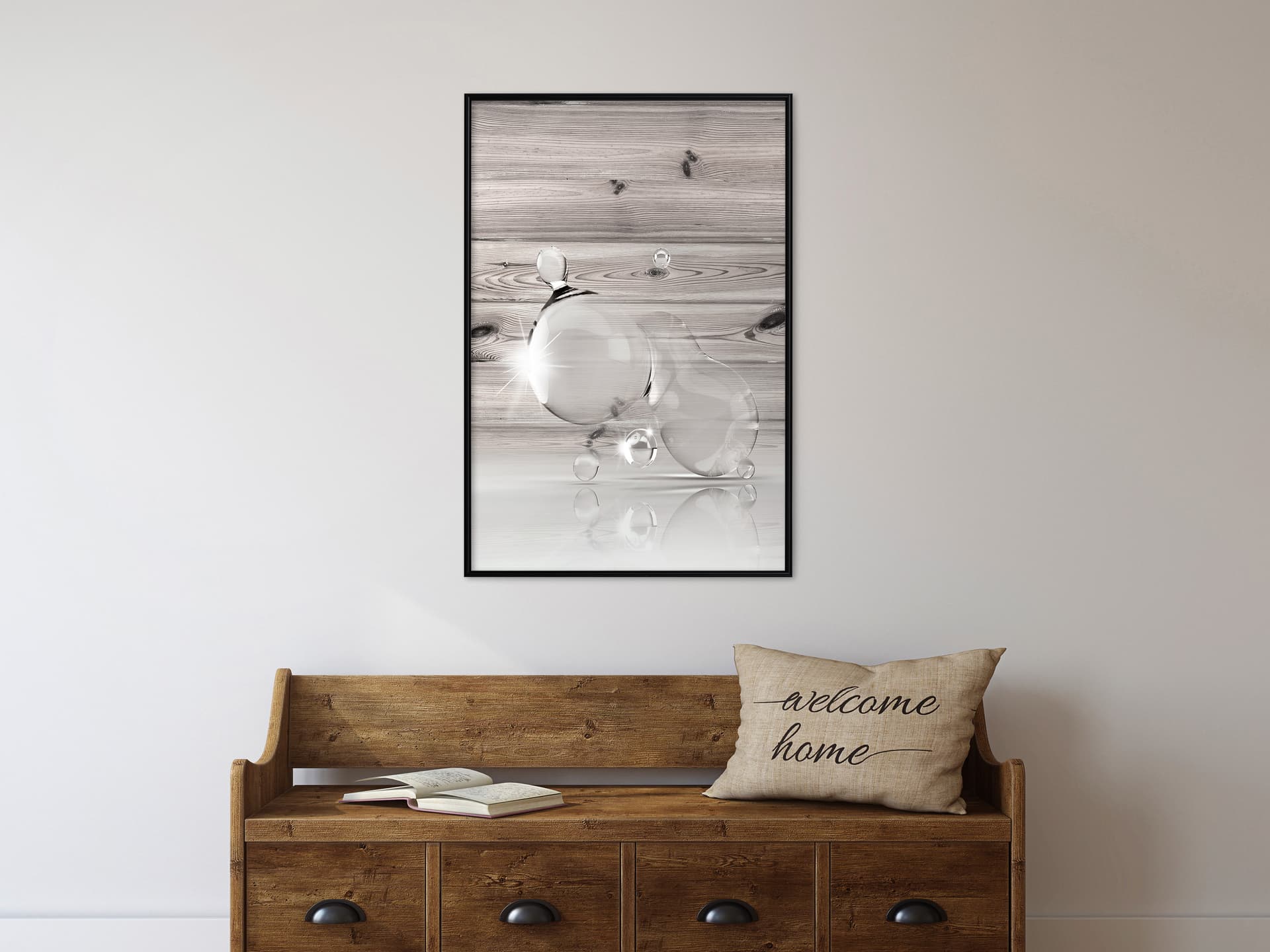 

Plakat - Połączone bańki (rozmiar 30x45, wykończenie Rama czarna)
