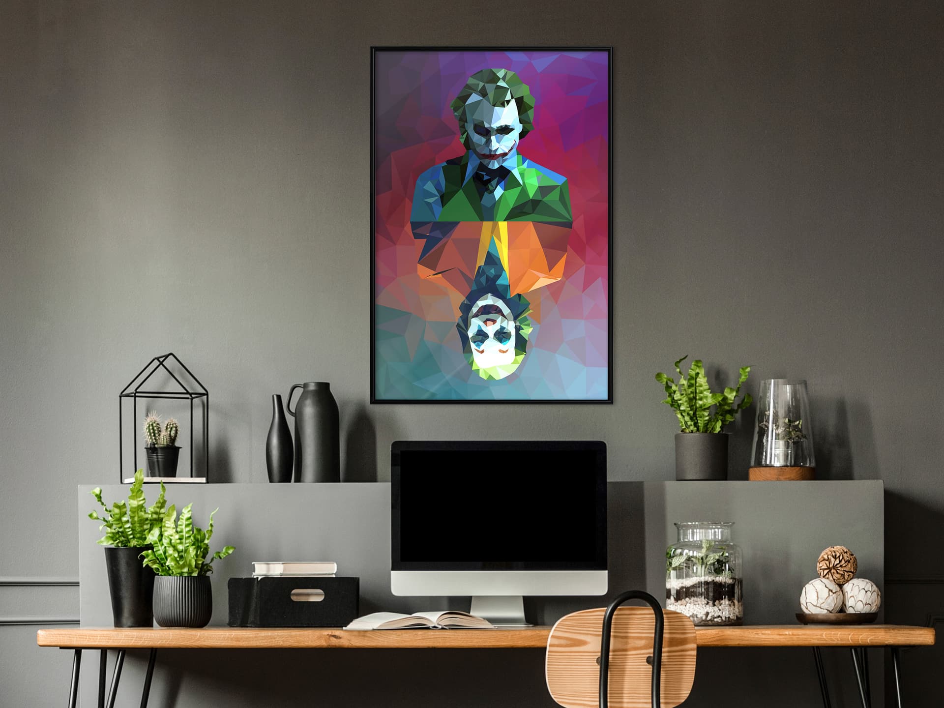 

Plakat - Dwie twarze złoczyńcy (rozmiar 20x30, wykończenie Rama czarna)