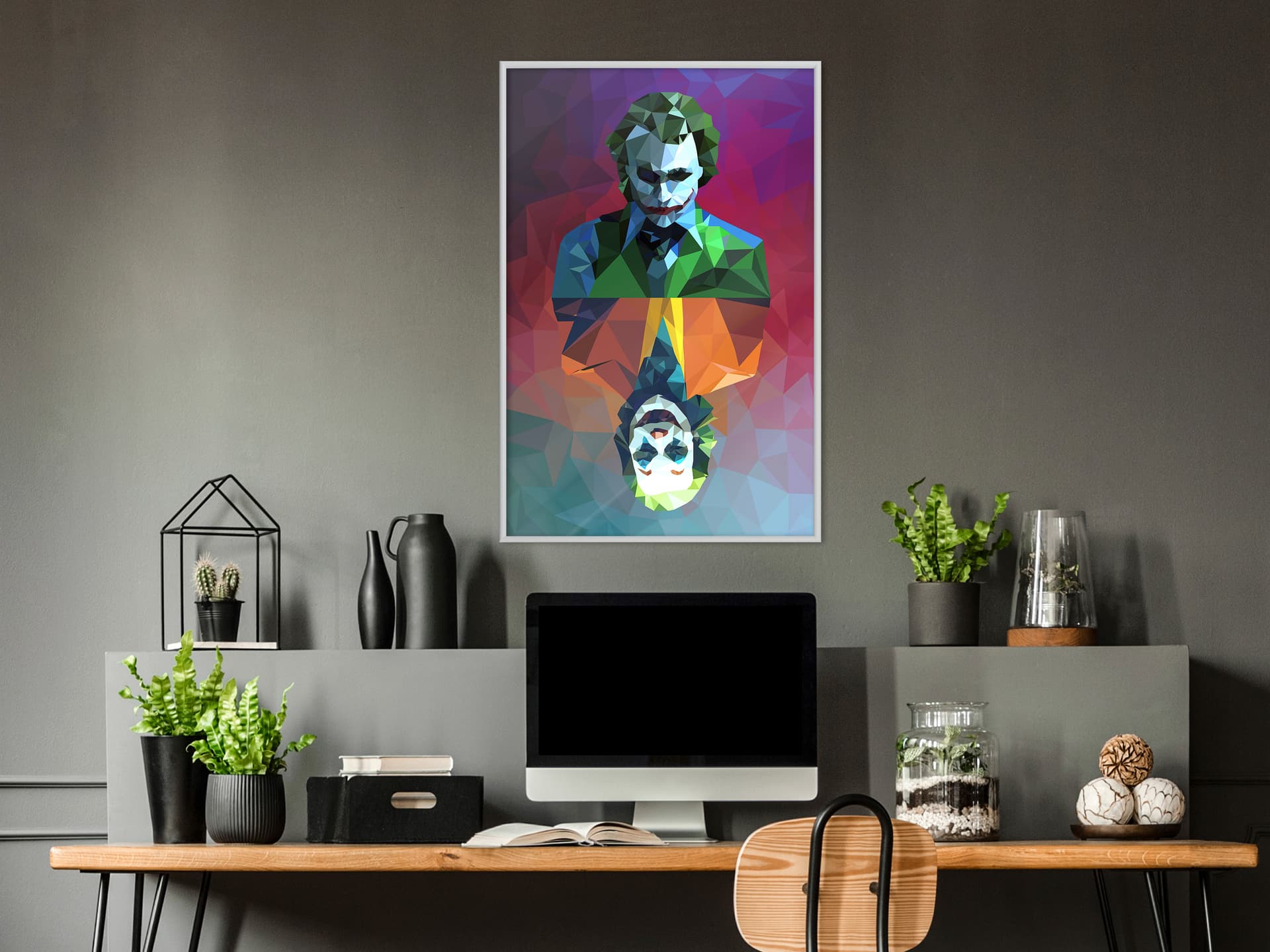 

Plakat - Dwie twarze złoczyńcy (rozmiar 20x30, wykończenie Rama biała)