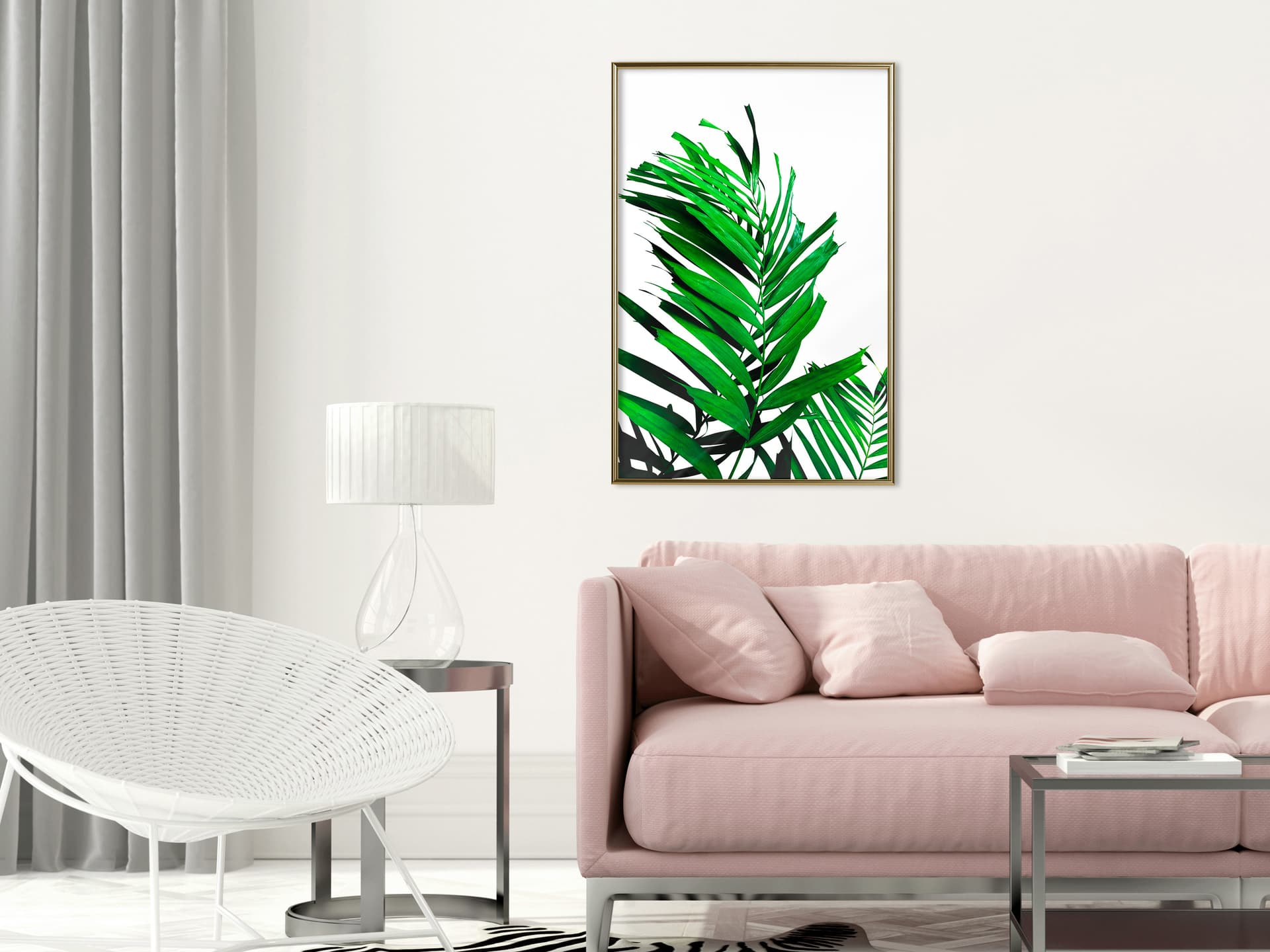 

Plakat - Szmaragdowa palma (rozmiar 30x45, wykończenie Rama złota)