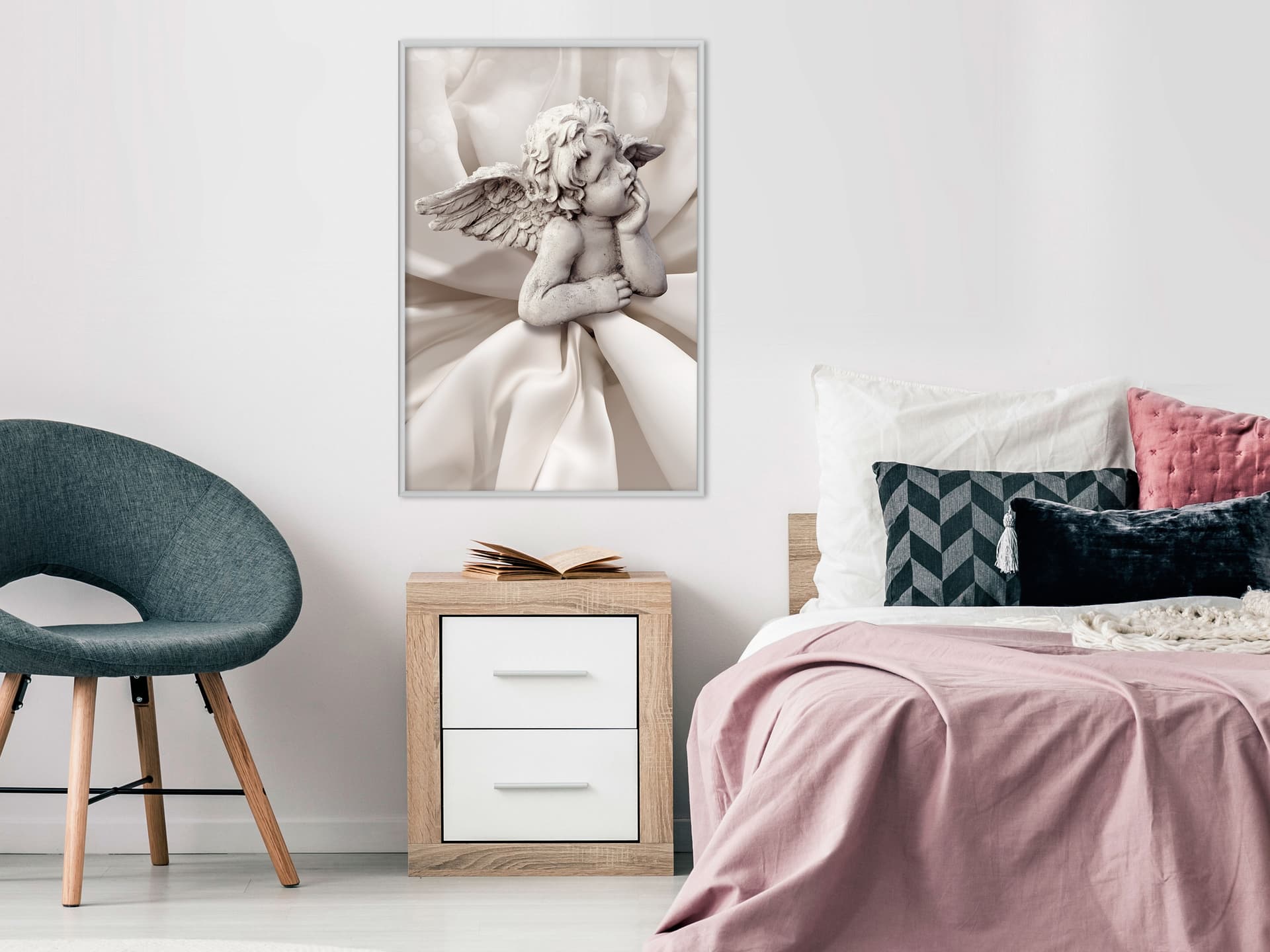 

Plakat - Mały aniołek (rozmiar 20x30, wykończenie Rama biała)