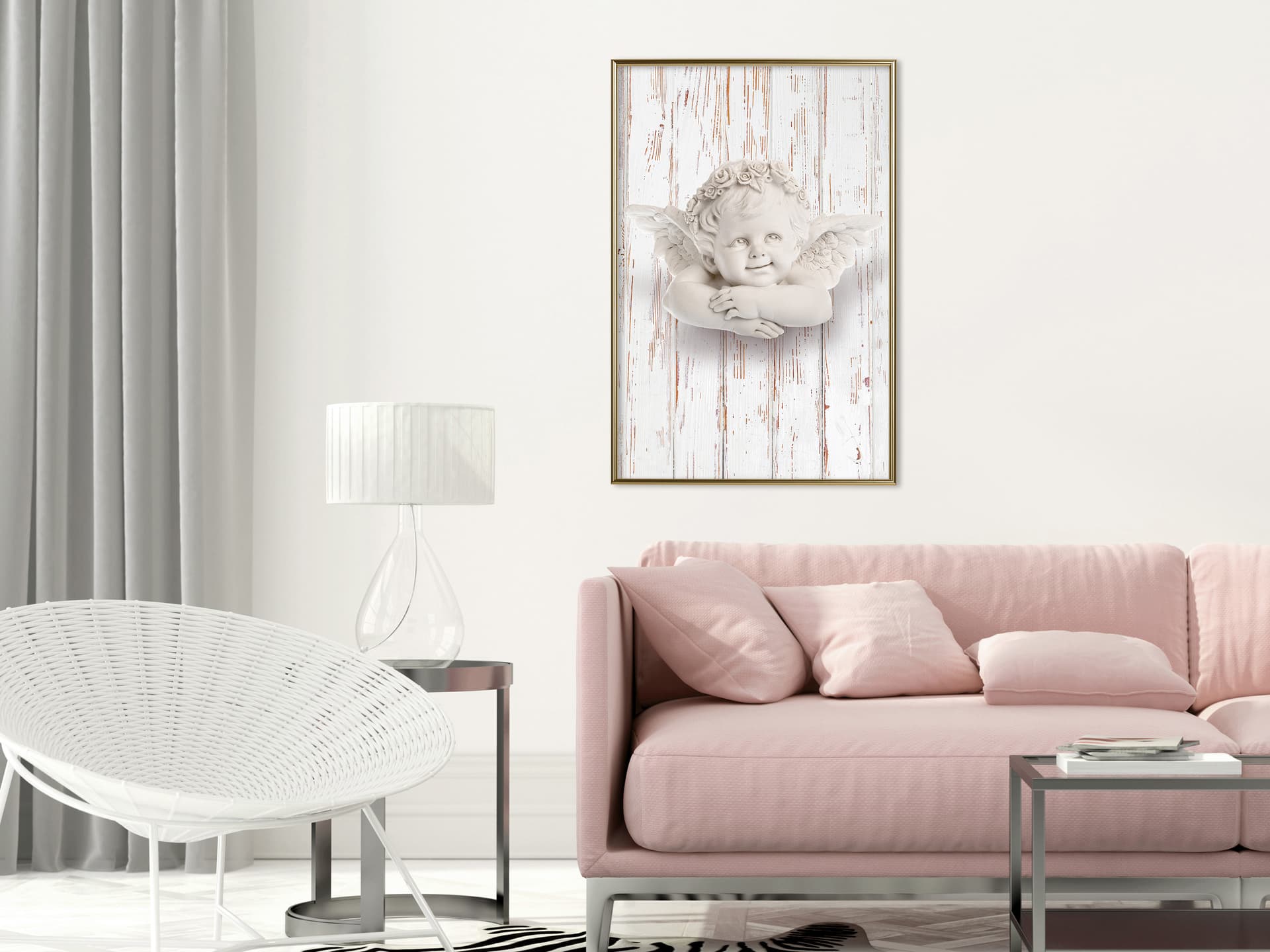 

Plakat - Wesoła myśl (rozmiar 30x45, wykończenie Rama złota)