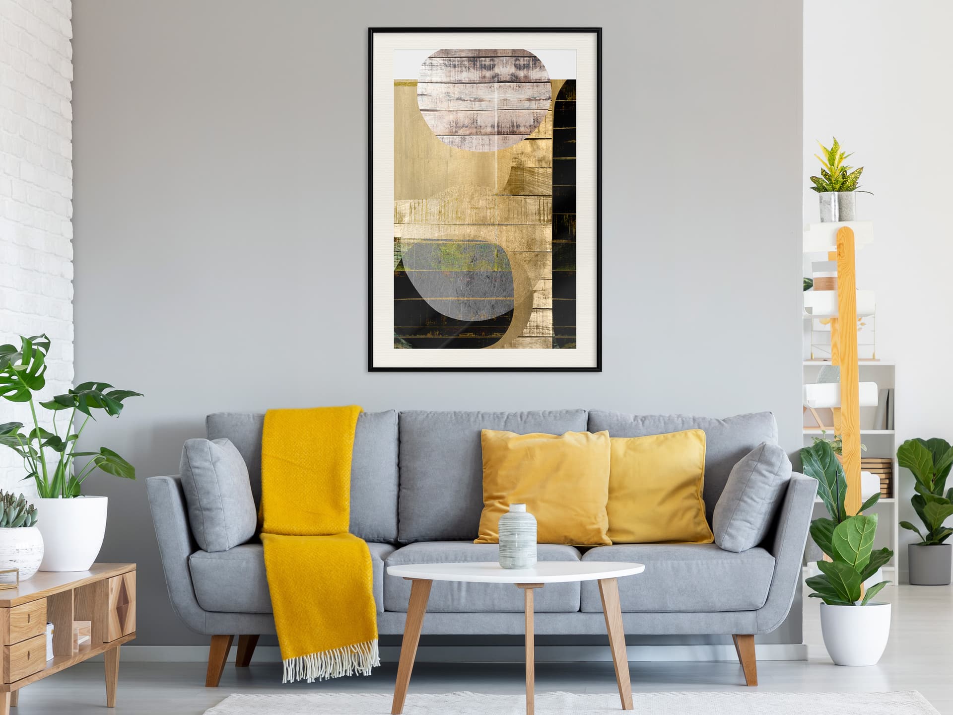 

Plakat - Słoneczny salon (rozmiar 20x30, wykończenie Rama czarna z passe-partout)