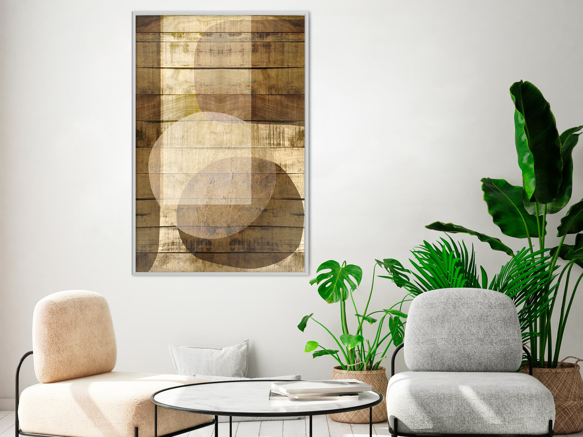 

Plakat - Rozświetlona przestrzeń (rozmiar 30x45, wykończenie Rama biała)