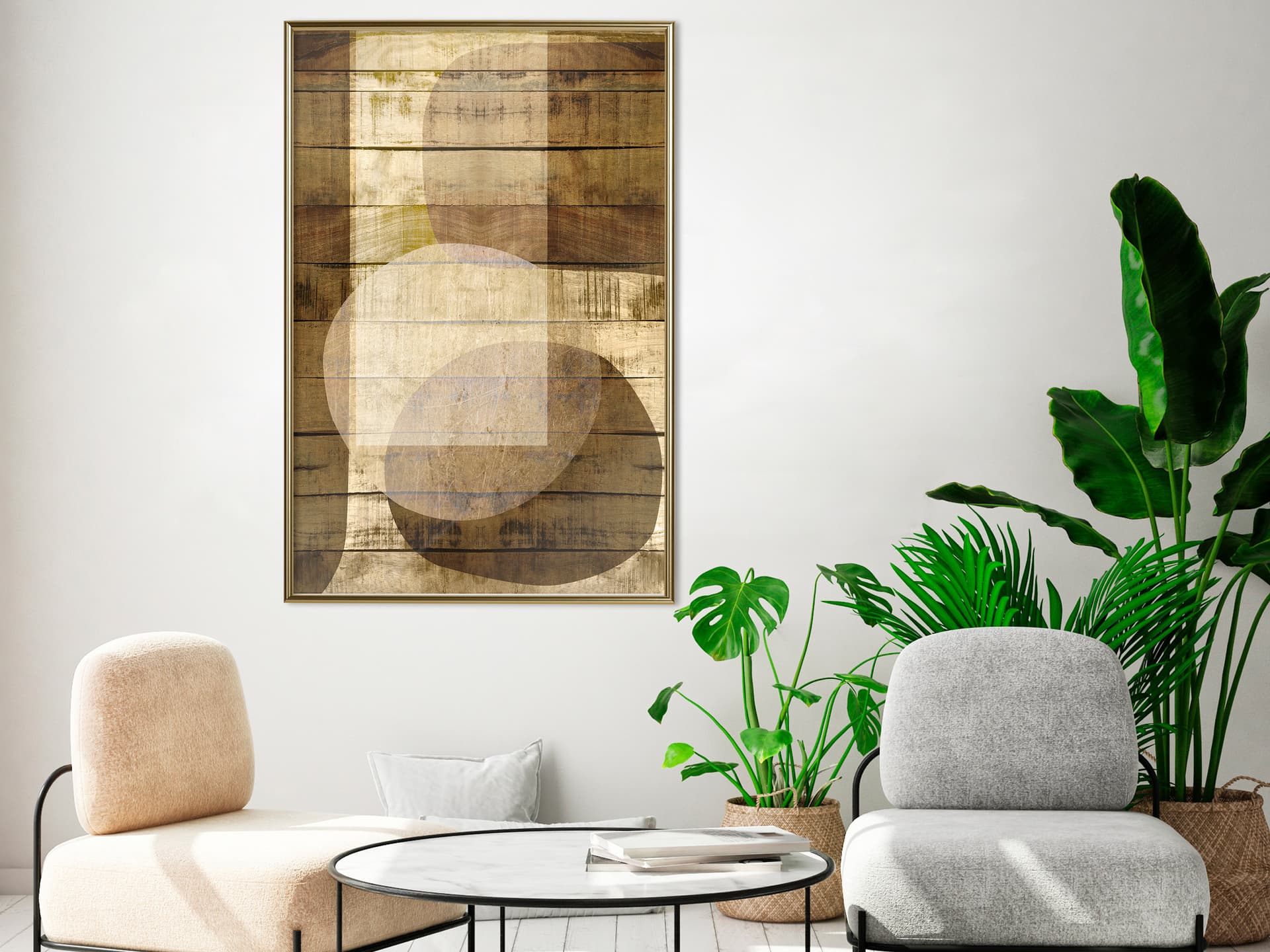 

Plakat - Rozświetlona przestrzeń (rozmiar 30x45, wykończenie Rama złota)