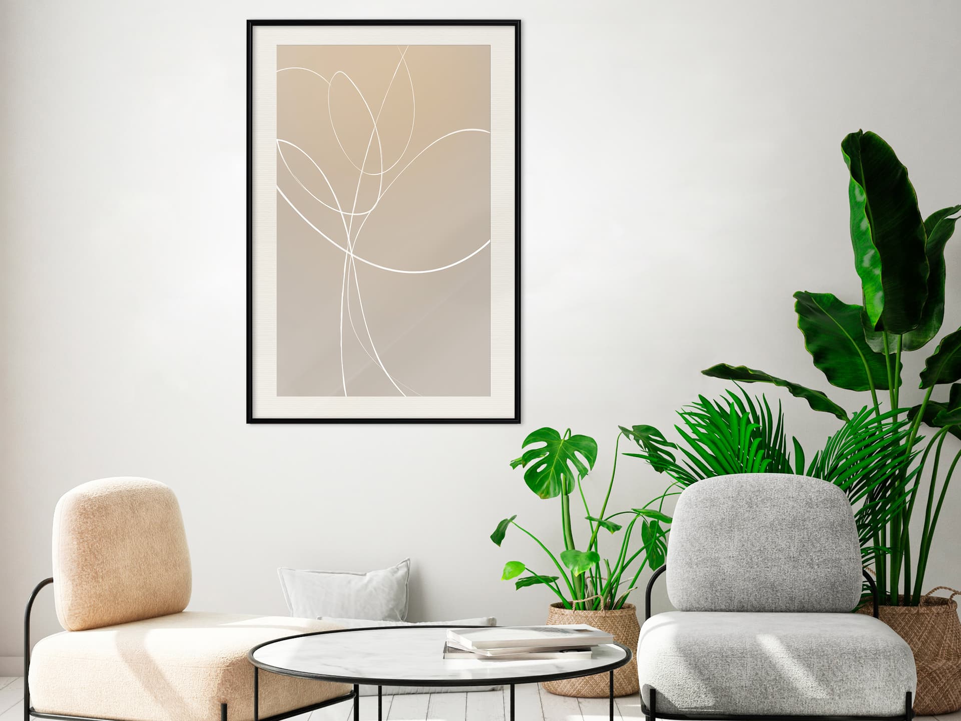 

Plakat - Biały tulipan (rozmiar 40x60, wykończenie Rama czarna z passe-partout)