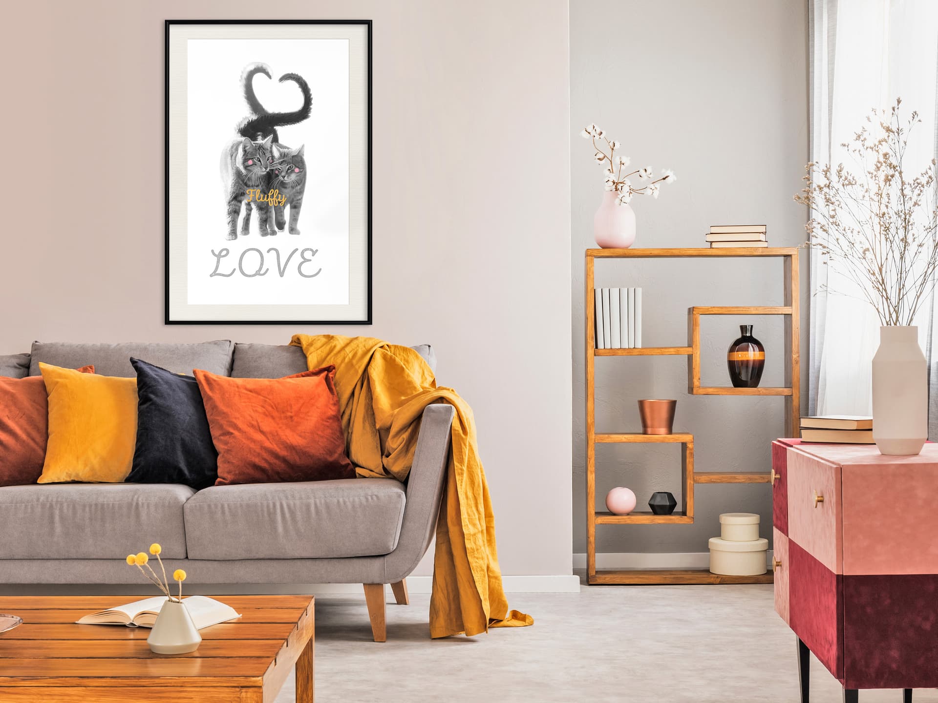 

Plakat - Obok siebie (rozmiar 20x30, wykończenie Rama czarna z passe-partout)