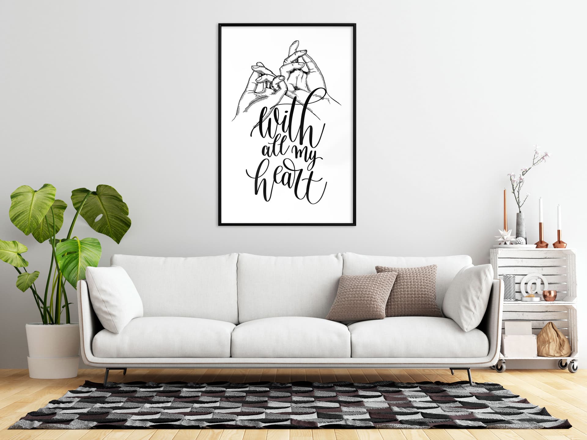 

Plakat - Złączeni miłością (rozmiar 30x45, wykończenie Rama czarna)