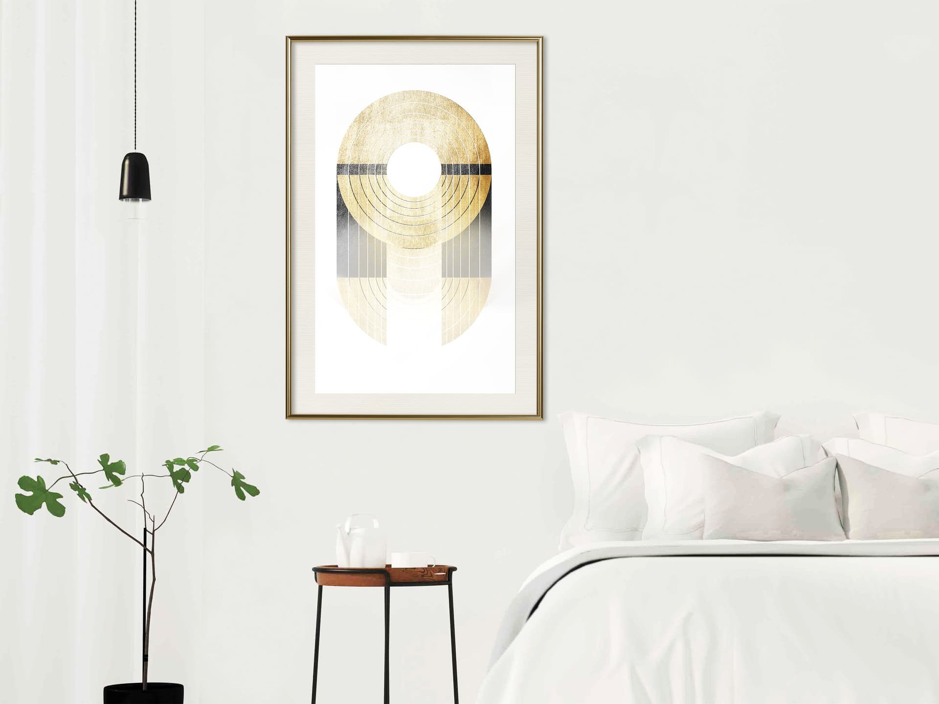 

Plakat - Płyty retro (rozmiar 30x45, wykończenie Rama złota z passe-partout)