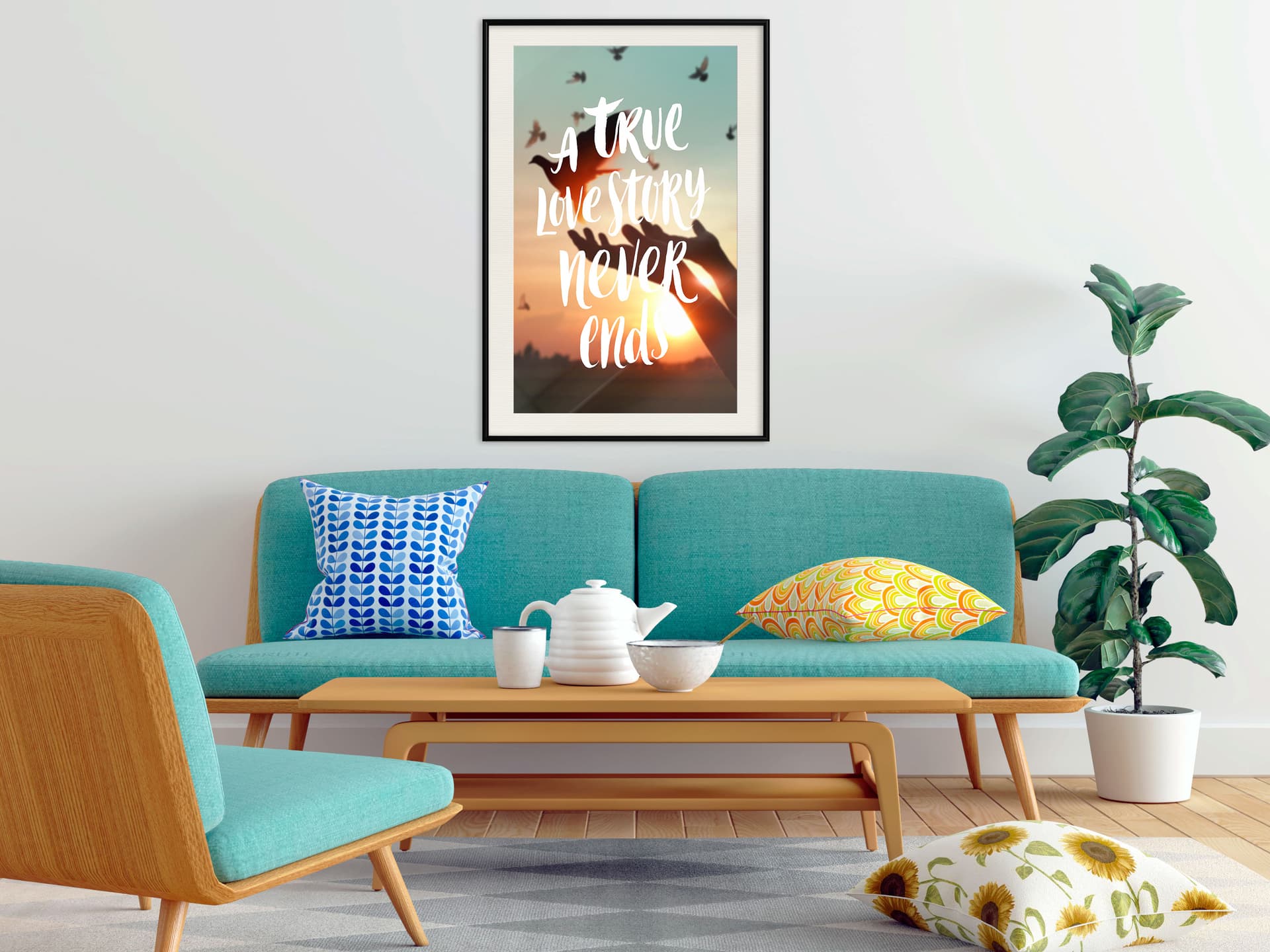 

Plakat - Historia miłosna (rozmiar 30x45, wykończenie Rama czarna z passe-partout)