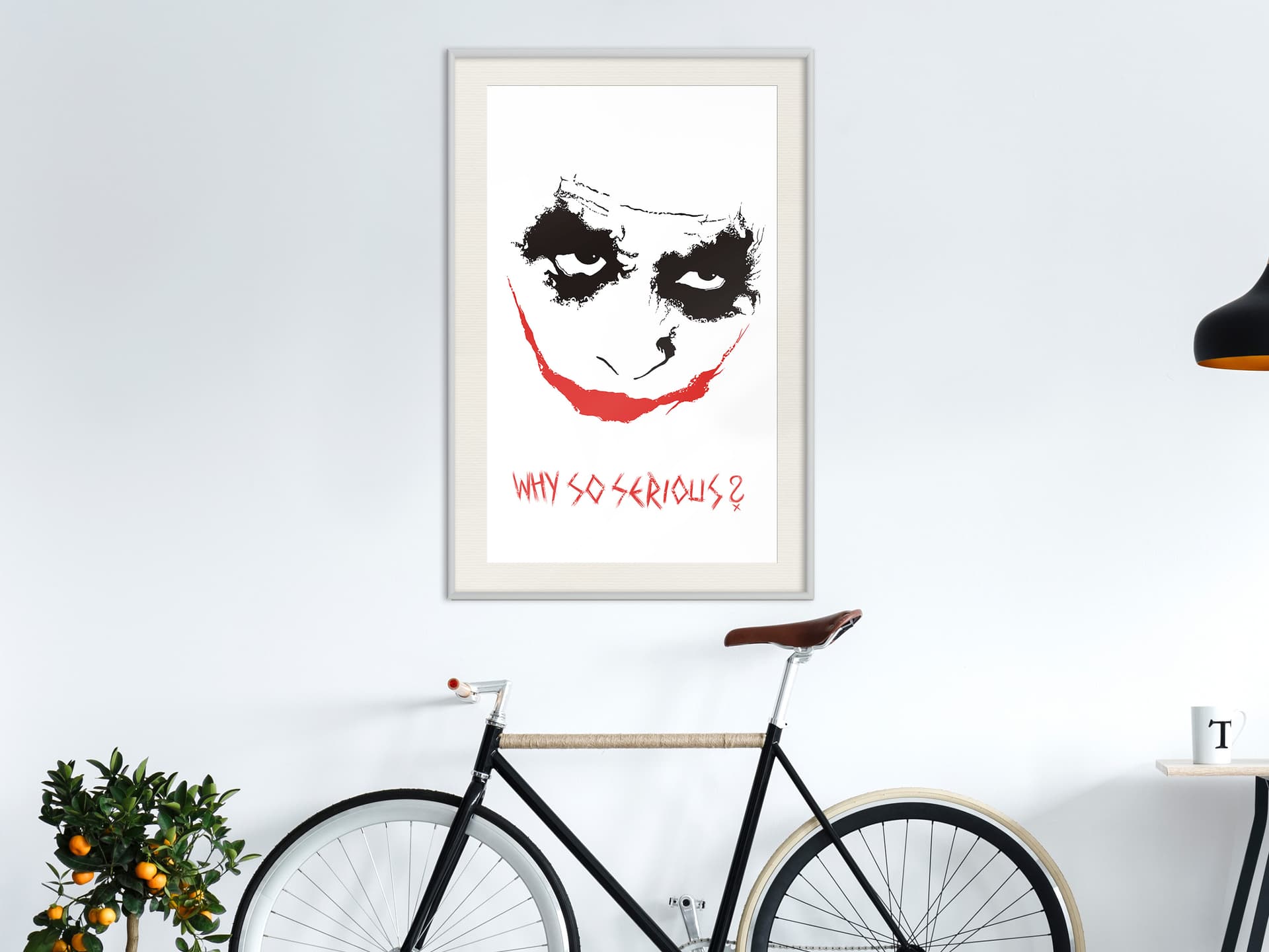 

Plakat - Czarny charakter (rozmiar 40x60, wykończenie Rama biała z passe-partout)