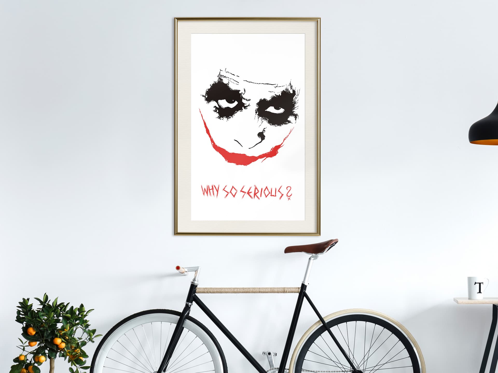 

Plakat - Czarny charakter (rozmiar 40x60, wykończenie Rama złota z passe-partout)