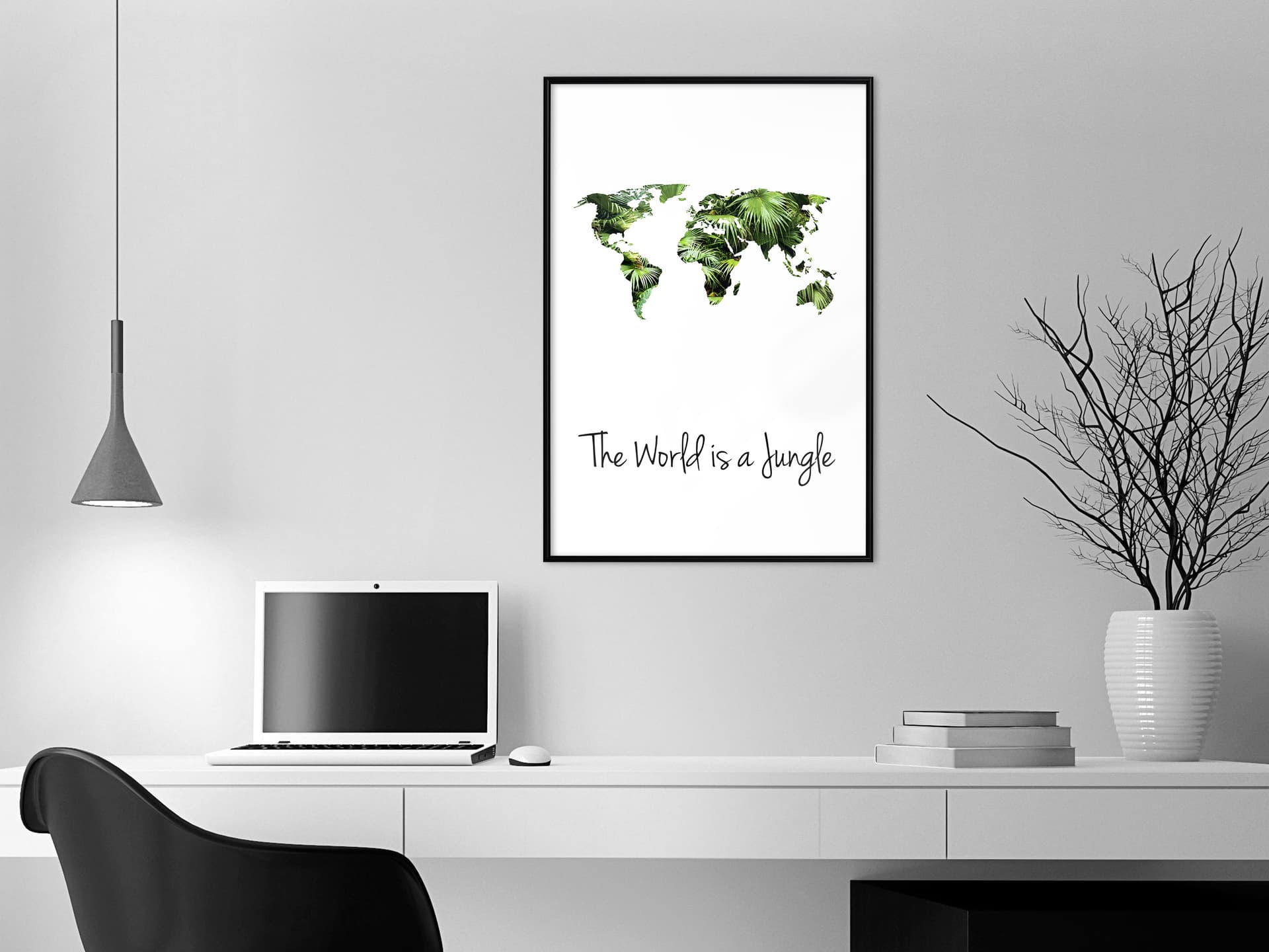 

Plakat - Żyjemy w dżungli (rozmiar 30x45, wykończenie Rama czarna)