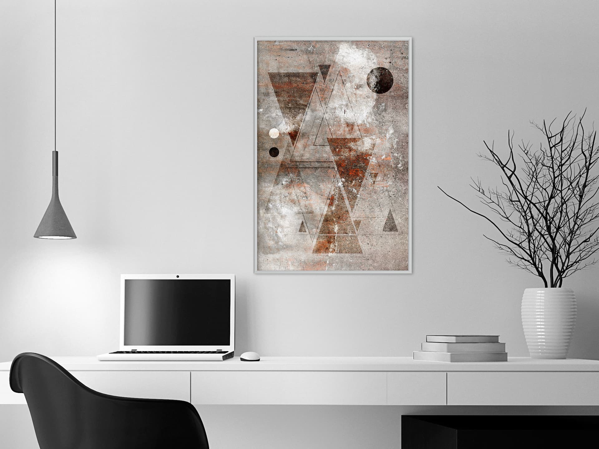 

Plakat - Murowane trójkąty (rozmiar 20x30, wykończenie Rama biała)