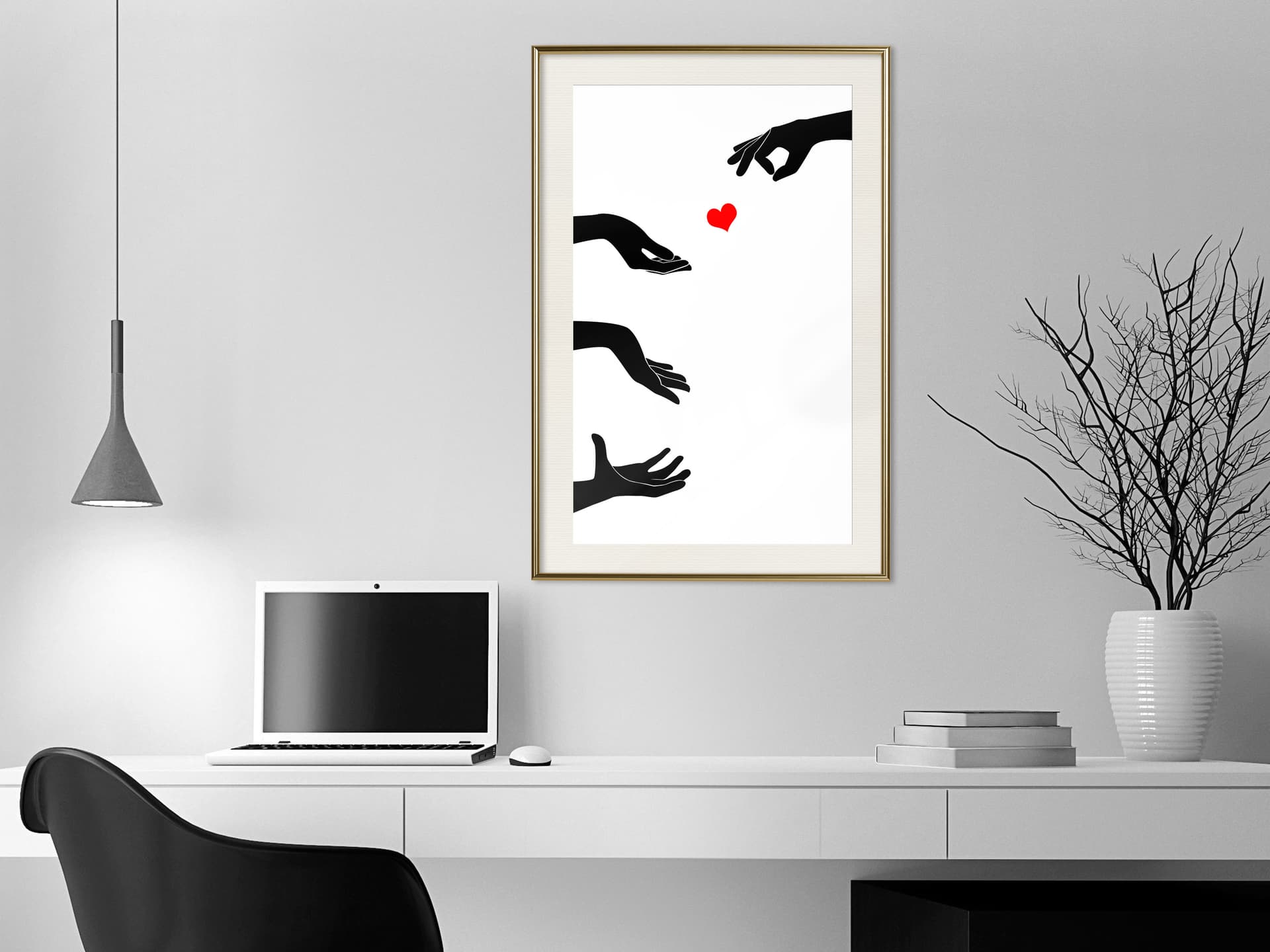 

Plakat - Zabawa miłością (rozmiar 20x30, wykończenie Rama złota z passe-partout)