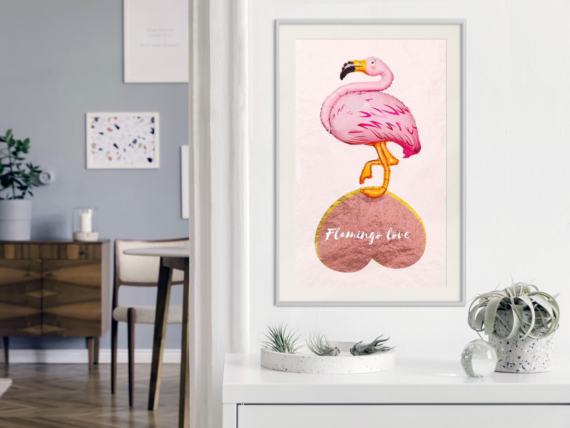 

Plakat - Każdy potrzebuje miłości (rozmiar 20x30, wykończenie Rama biała z passe-partout)