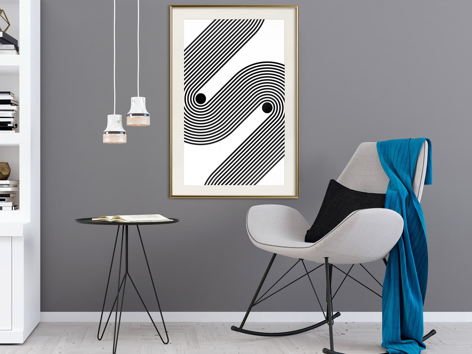 

Plakat - Rozdzieleni (rozmiar 30x45, wykończenie Rama złota z passe-partout)