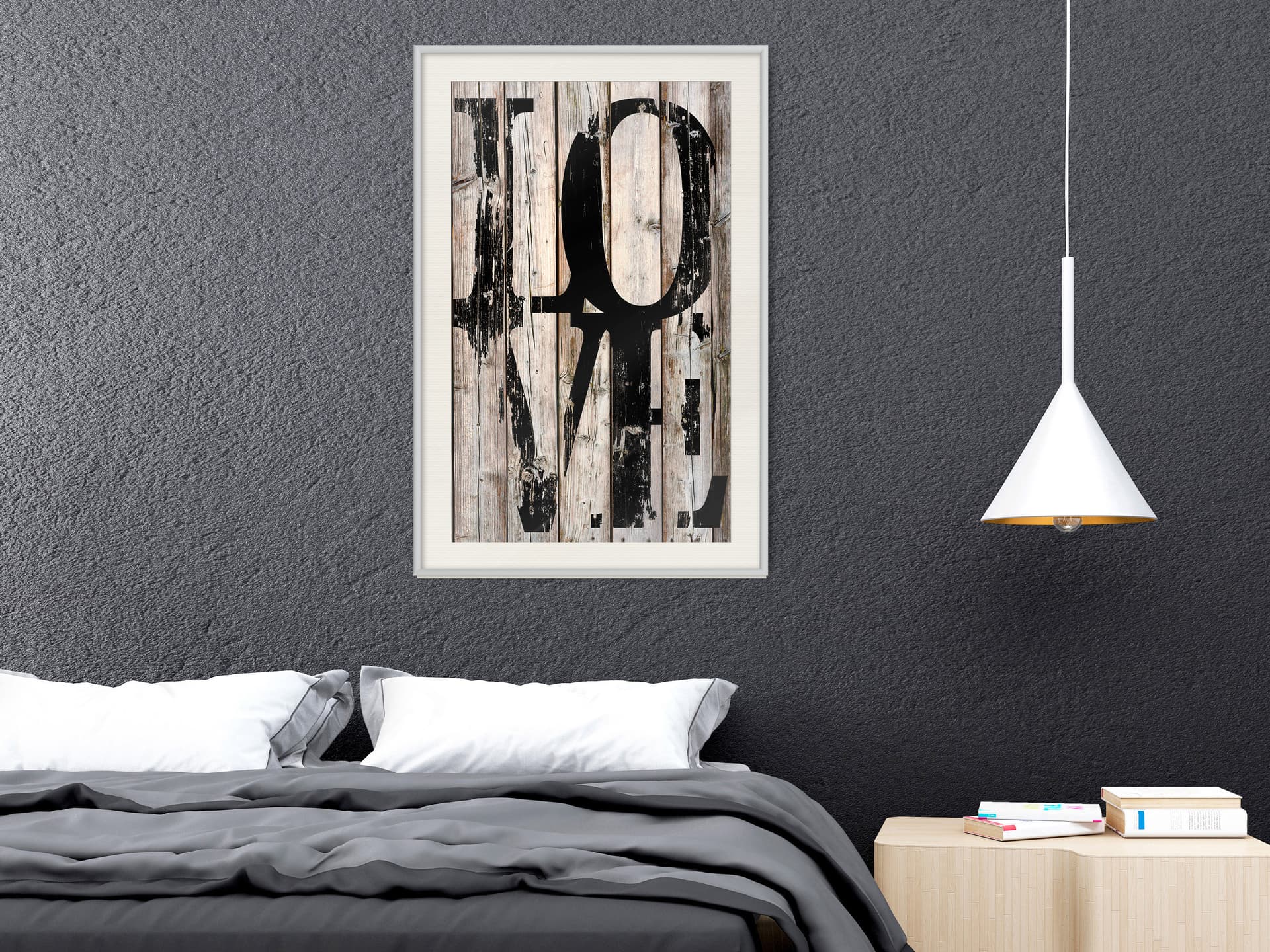 

Plakat - Vintage: Miłość (rozmiar 20x30, wykończenie Rama biała z passe-partout)