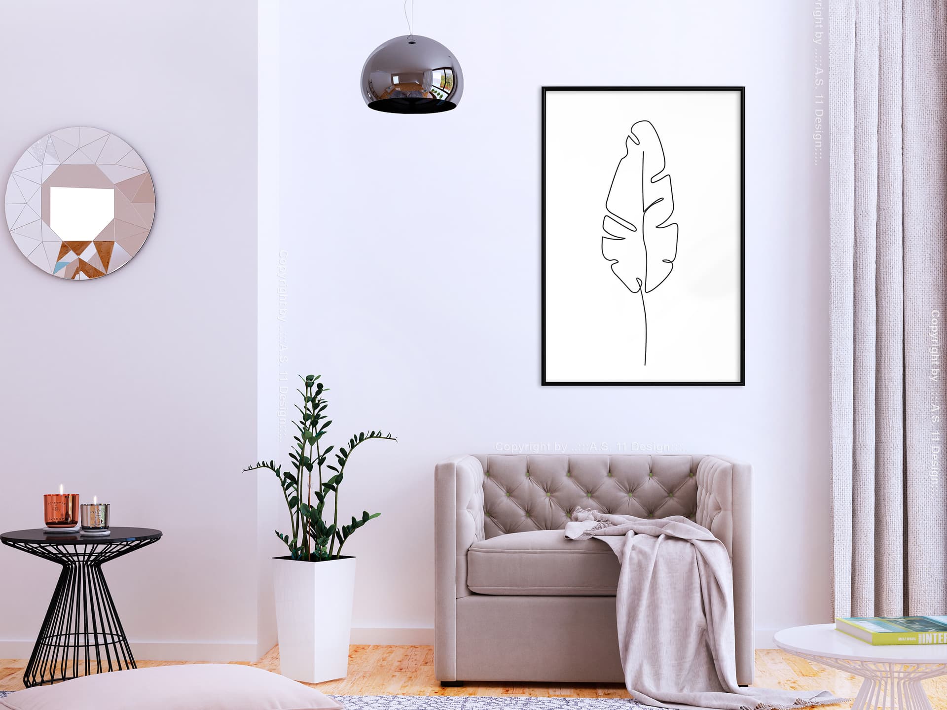 

Plakat - Narysowane jedną linią (rozmiar 40x60, wykończenie Rama czarna)