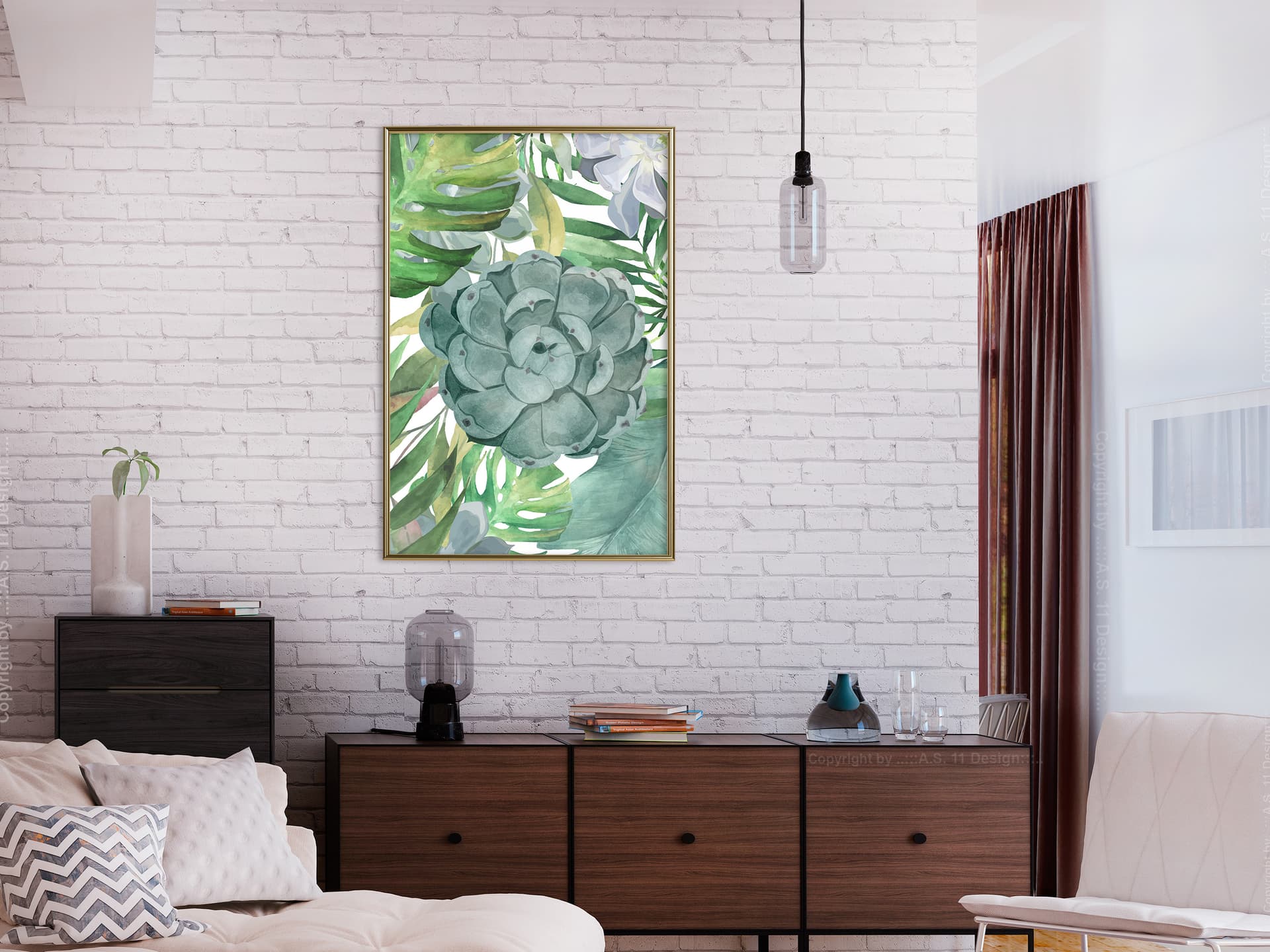 

Plakat - Zielono mi (rozmiar 30x45, wykończenie Rama złota)