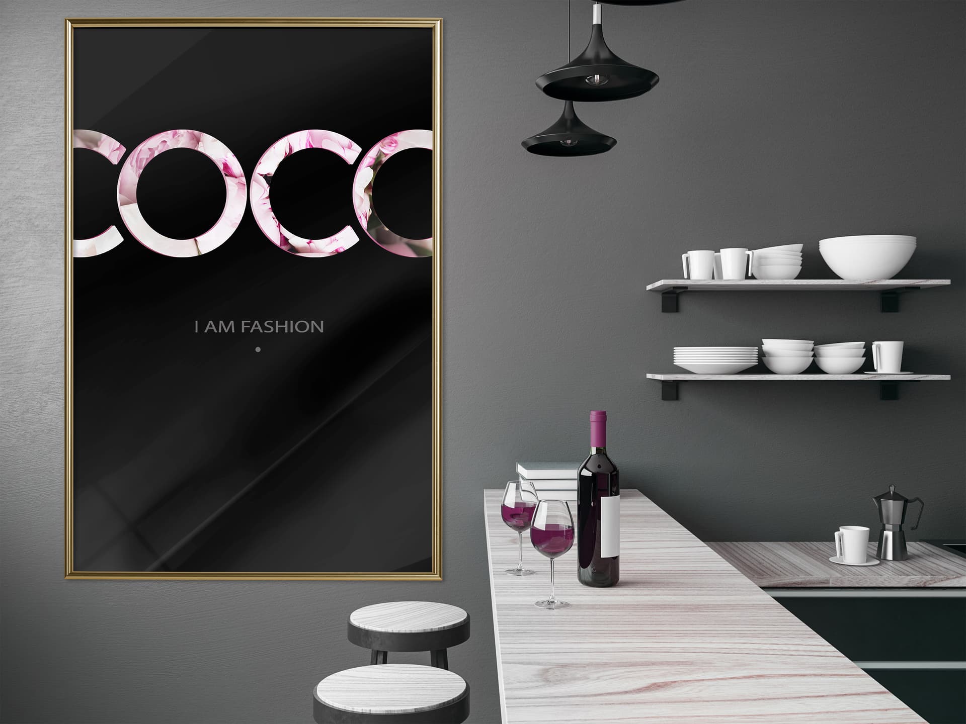 

Plakat - Coco (rozmiar 40x60, wykończenie Rama złota)