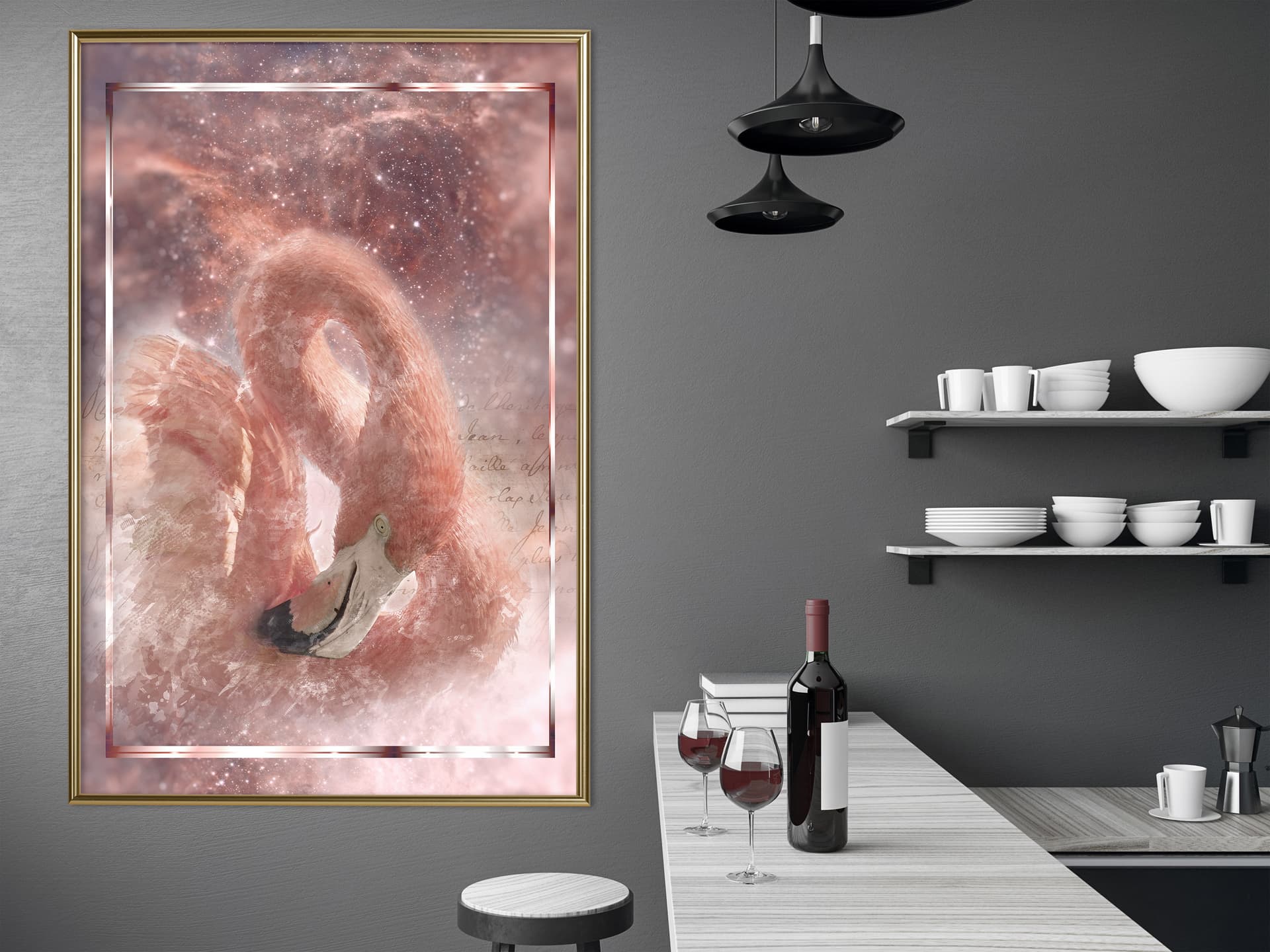 

Plakat - Gwiezdny ptak (rozmiar 20x30, wykończenie Rama złota)