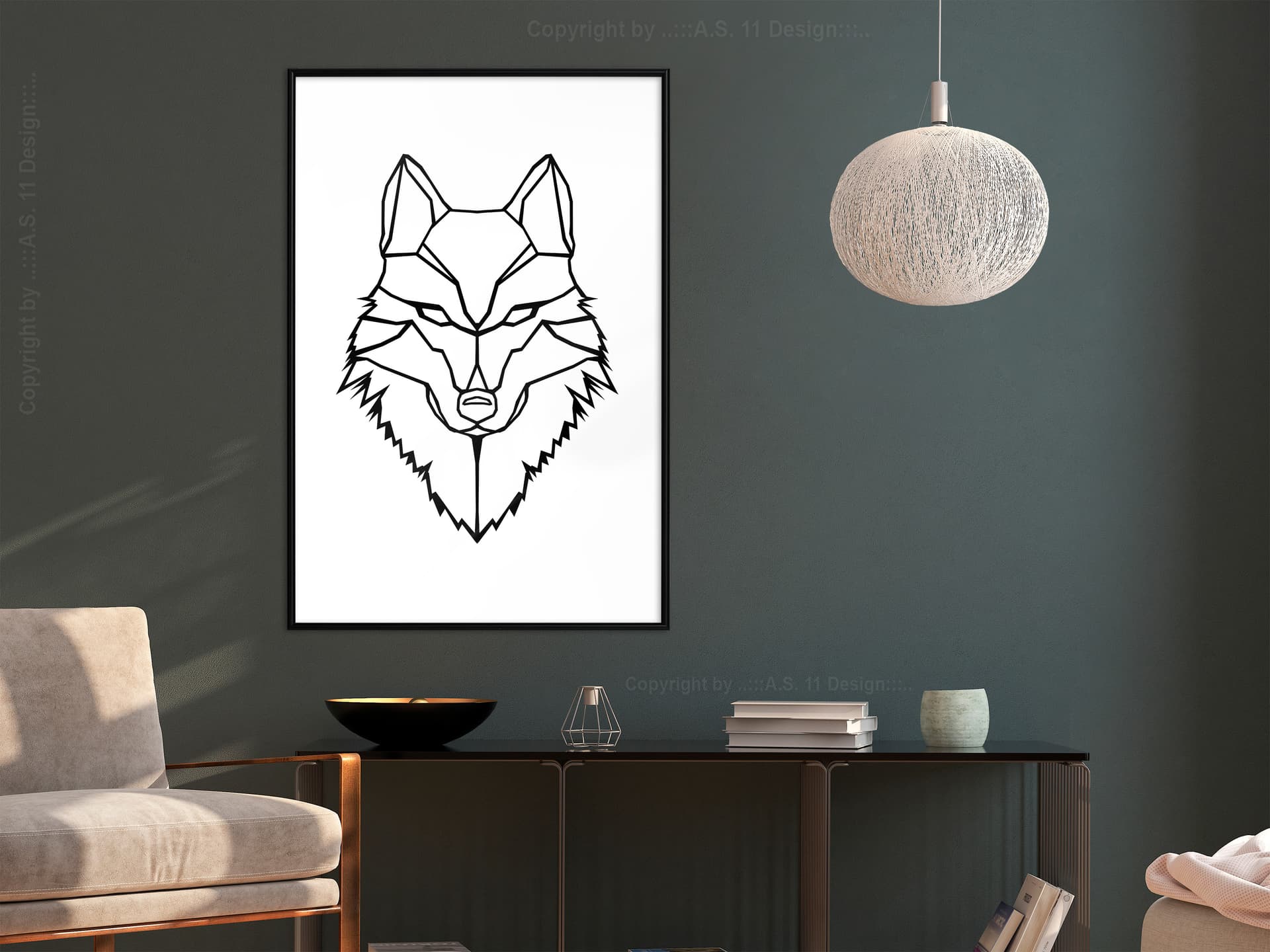 

Plakat - Wilcze spojrzenie (rozmiar 20x30, wykończenie Rama czarna)