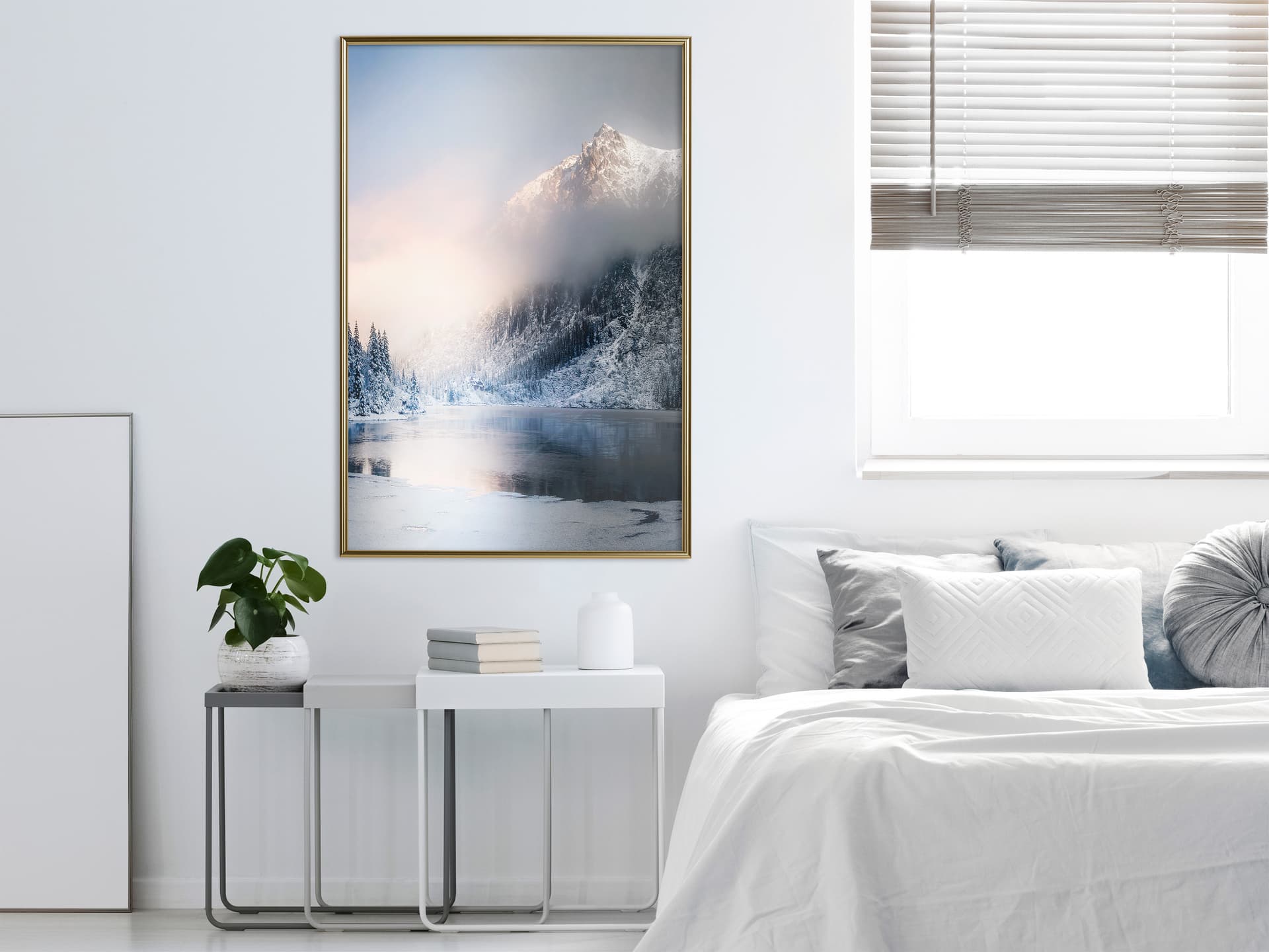 

Plakat - Zima w górach (rozmiar 30x45, wykończenie Rama złota)