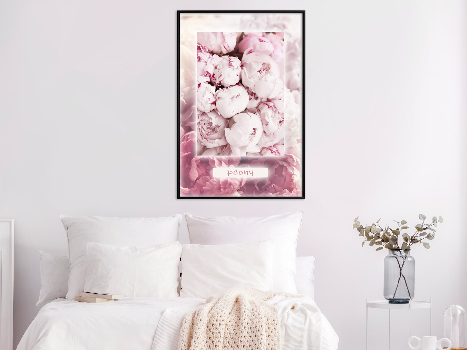 

Plakat - Zapach piwonii (rozmiar 40x60, wykończenie Rama czarna)