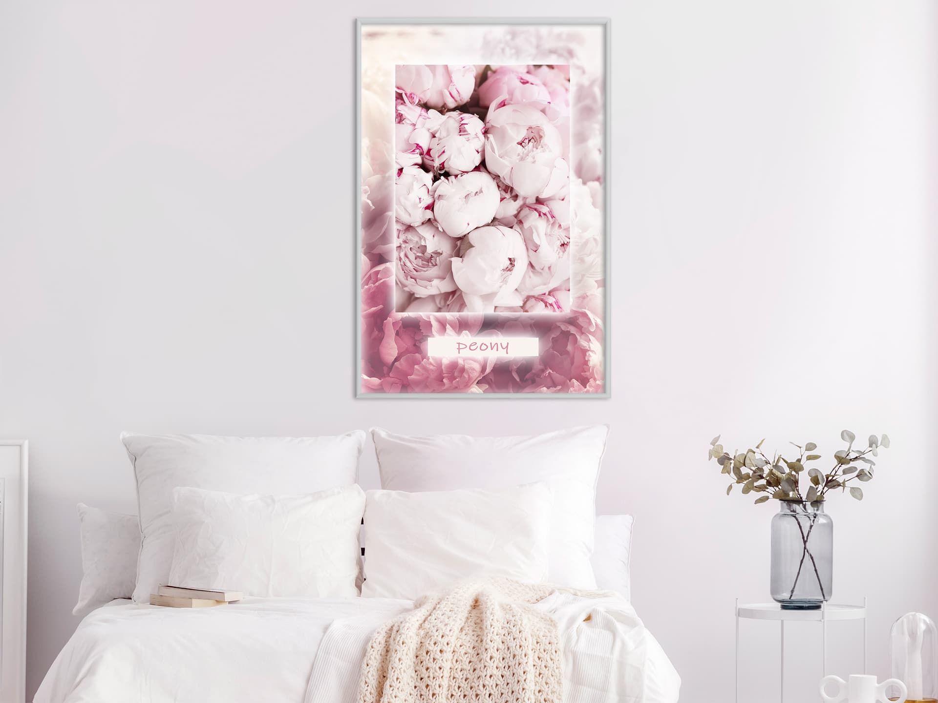

Plakat - Zapach piwonii (rozmiar 30x45, wykończenie Rama biała)