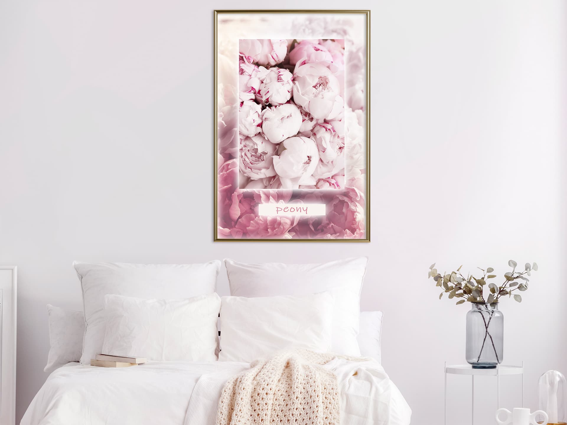 

Plakat - Zapach piwonii (rozmiar 20x30, wykończenie Rama złota)