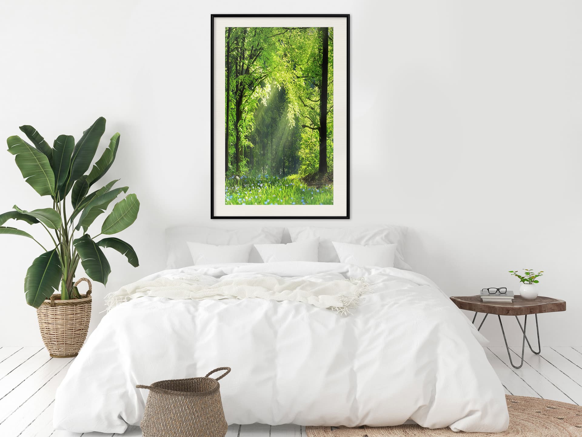

Plakat - Leśna ścieżka (rozmiar 40x60, wykończenie Rama czarna z passe-partout)