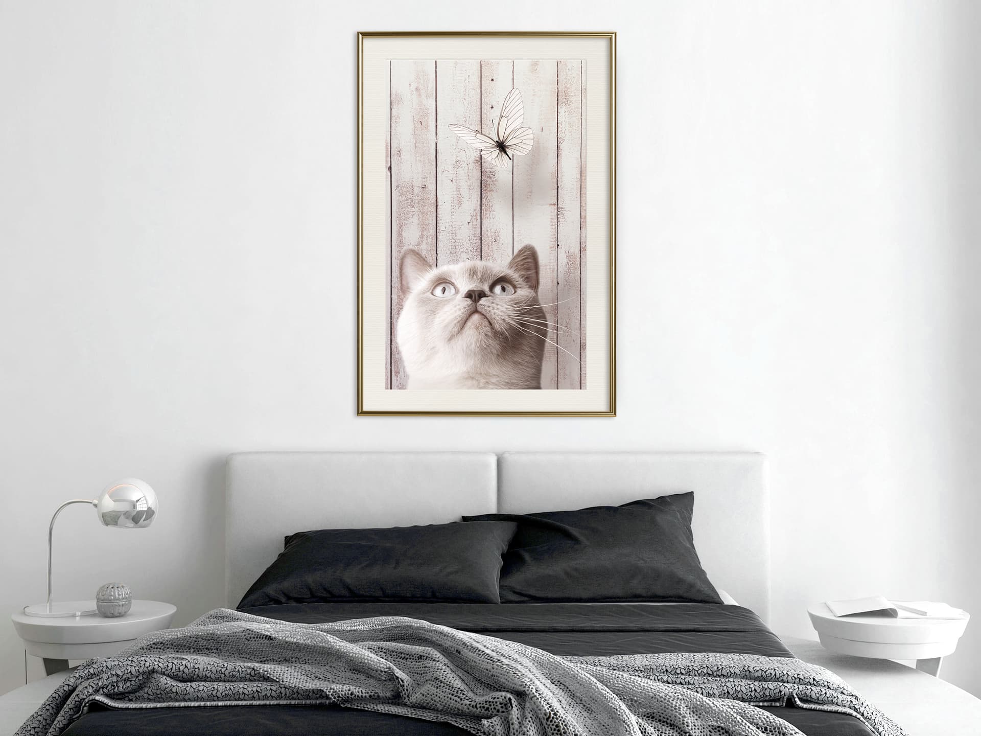 

Plakat - Przenikliwe spojrzenie (rozmiar 40x60, wykończenie Rama złota z passe-partout)