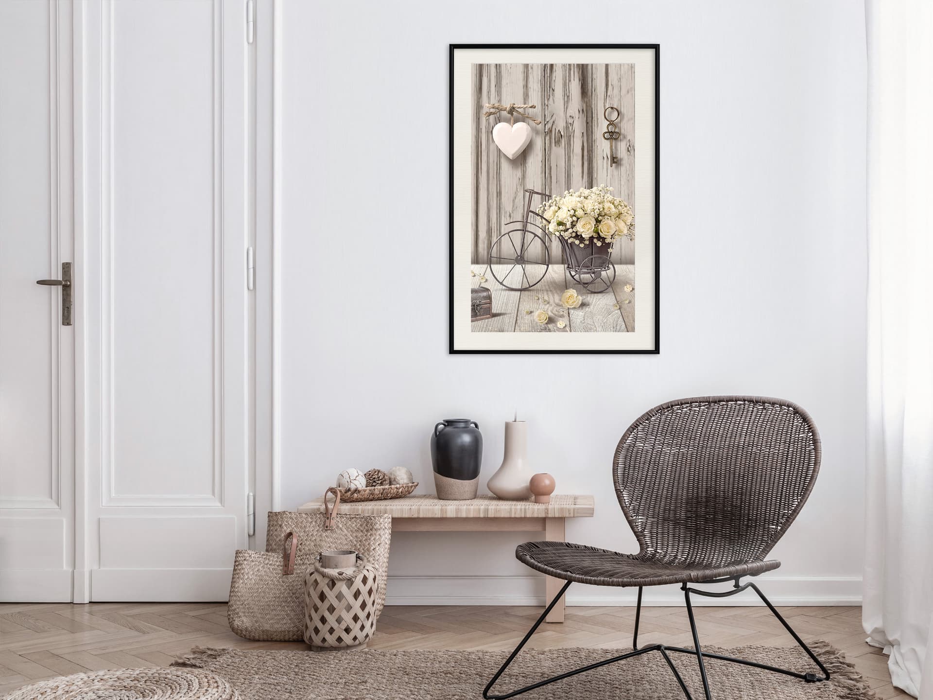

Plakat - Styl retro (rozmiar 30x45, wykończenie Rama czarna z passe-partout)