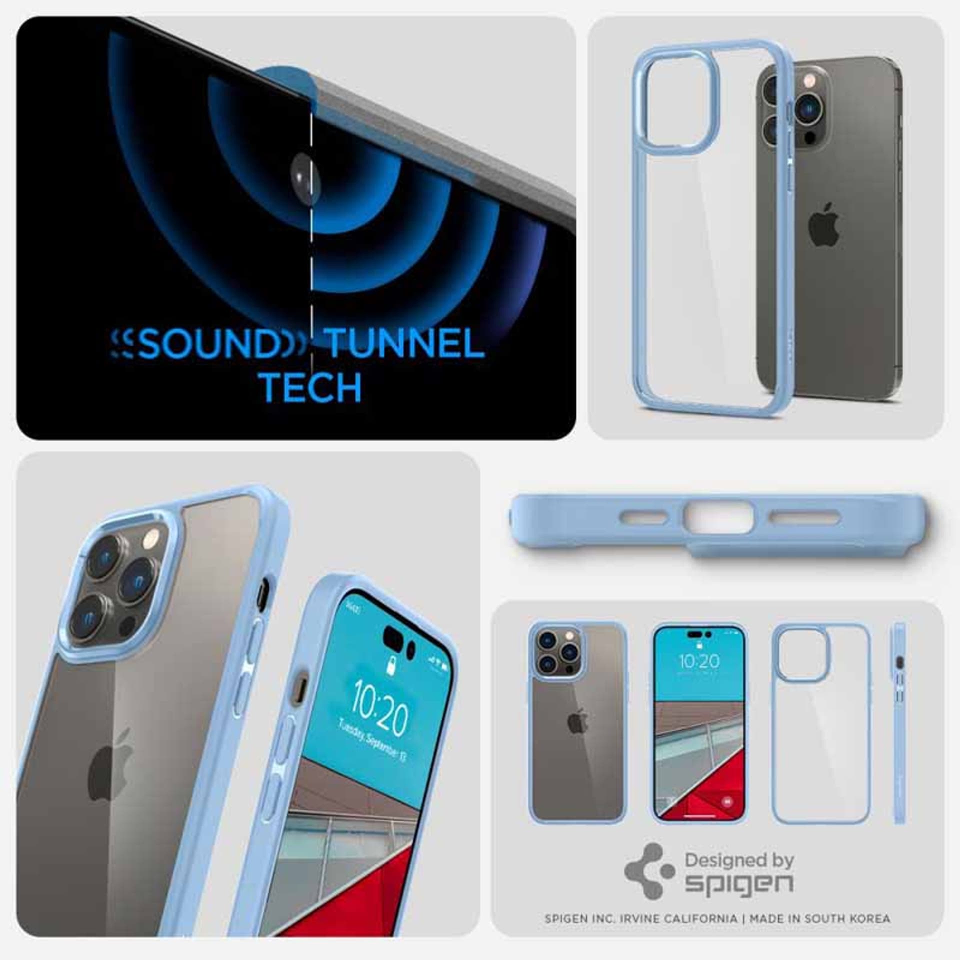 

Spigen Ultra Hybrid iPhone 14 Pro błękitny/sierra blue ACS04964