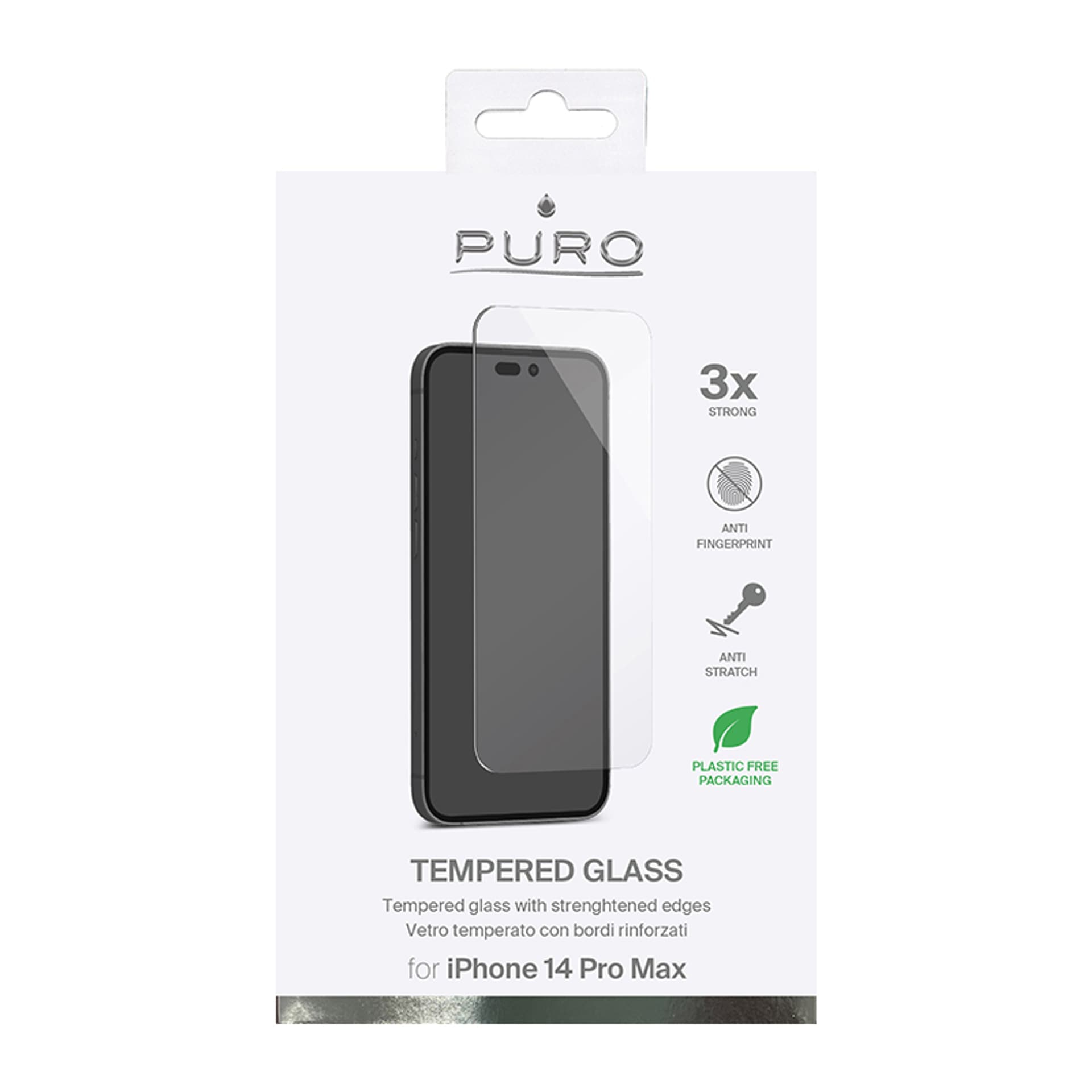 

PURO Szkło ochronne hartowane na ekran iPhone 14 Pro Max