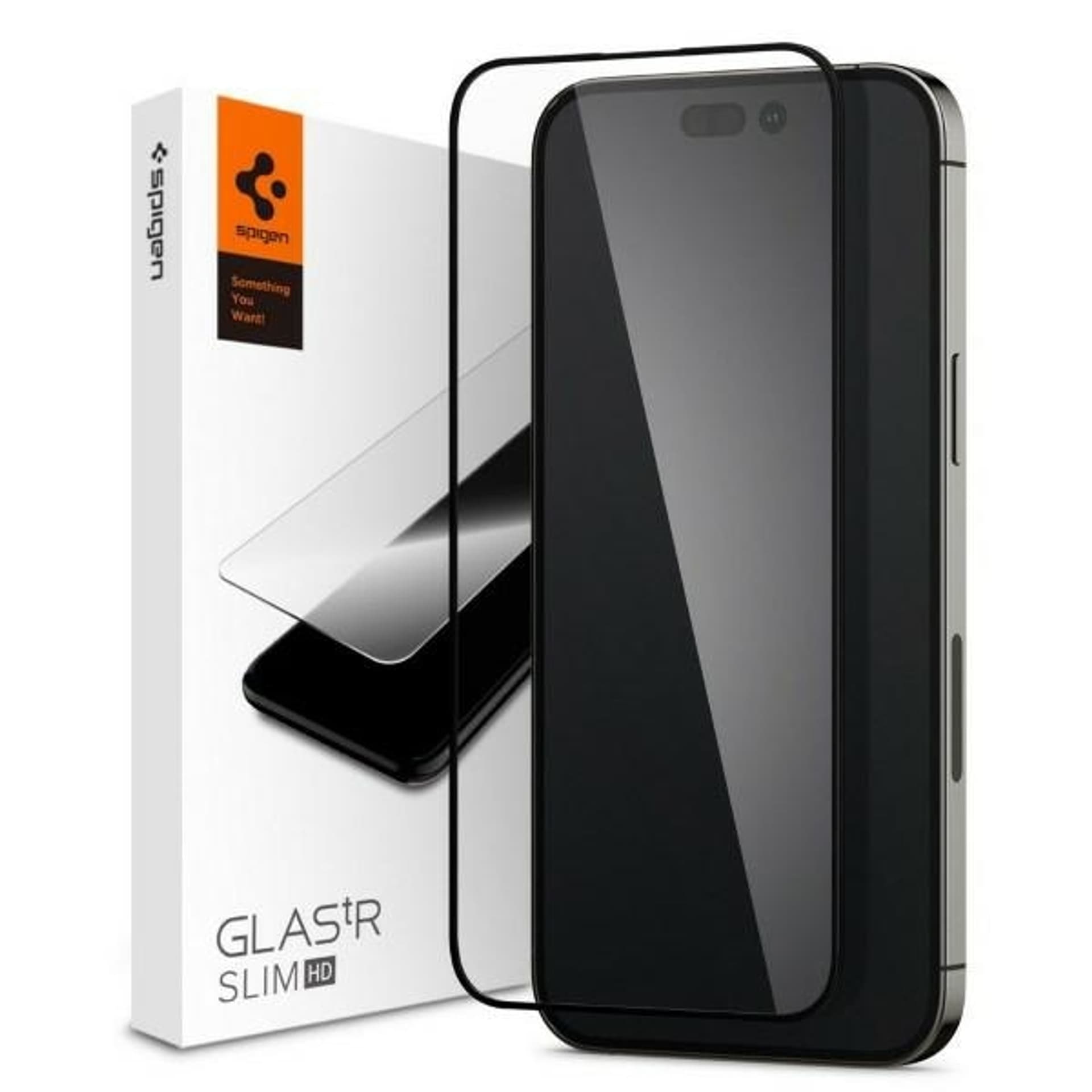 

Spigen Glass FC iPhone 14 Pro Max szkło hartowane czarna ramka AGL05209