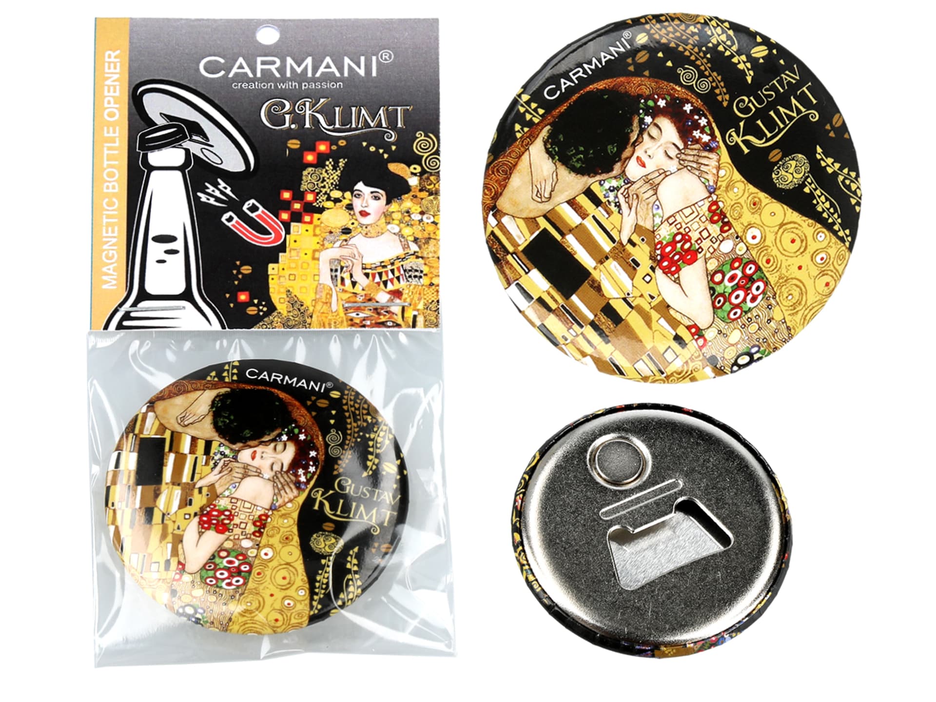 

Otwieracz z magnesem - G. Klimt, Pocałunek (CARMANI)