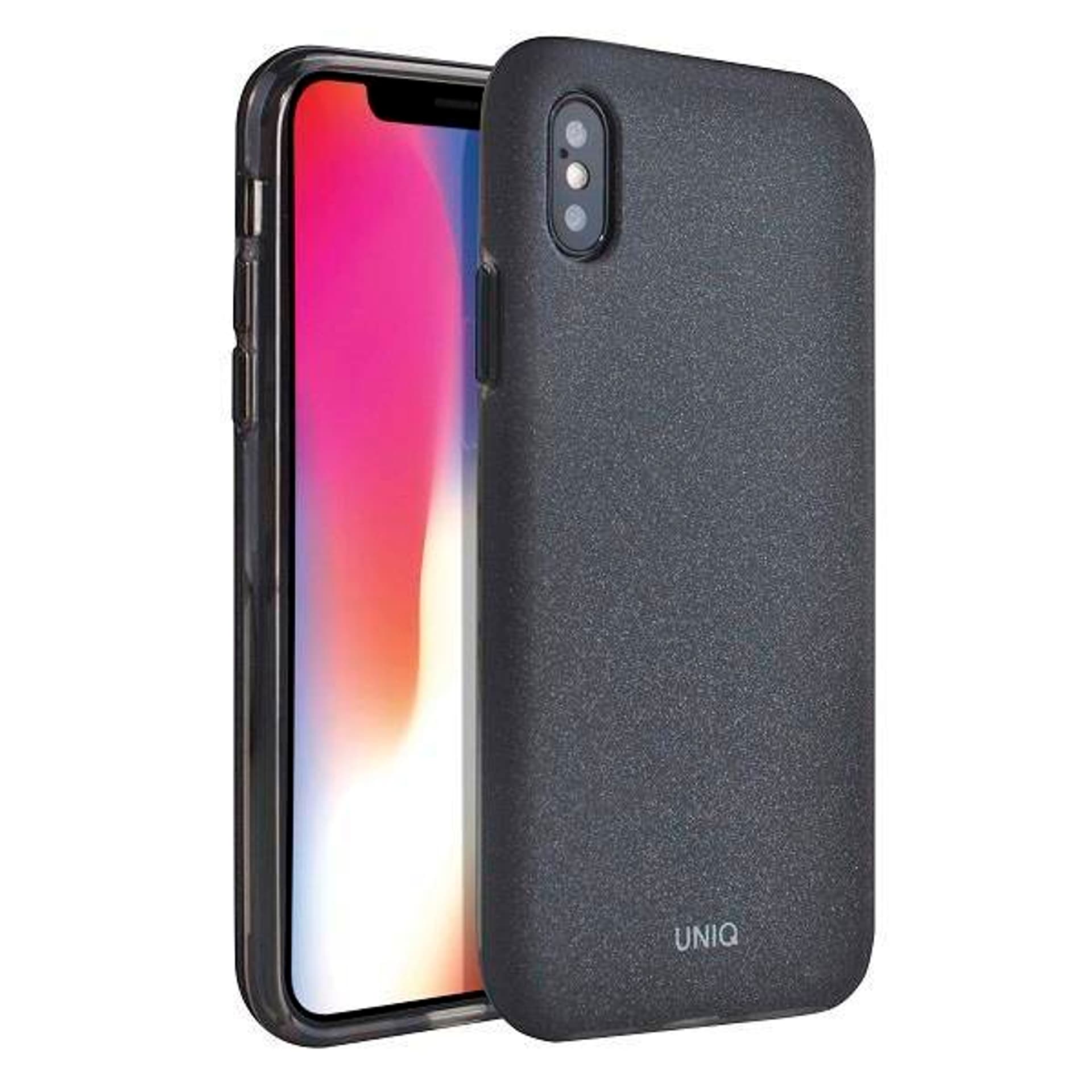 

UNIQ etui Lithos iPhone Xs Max czarny /charcoal black