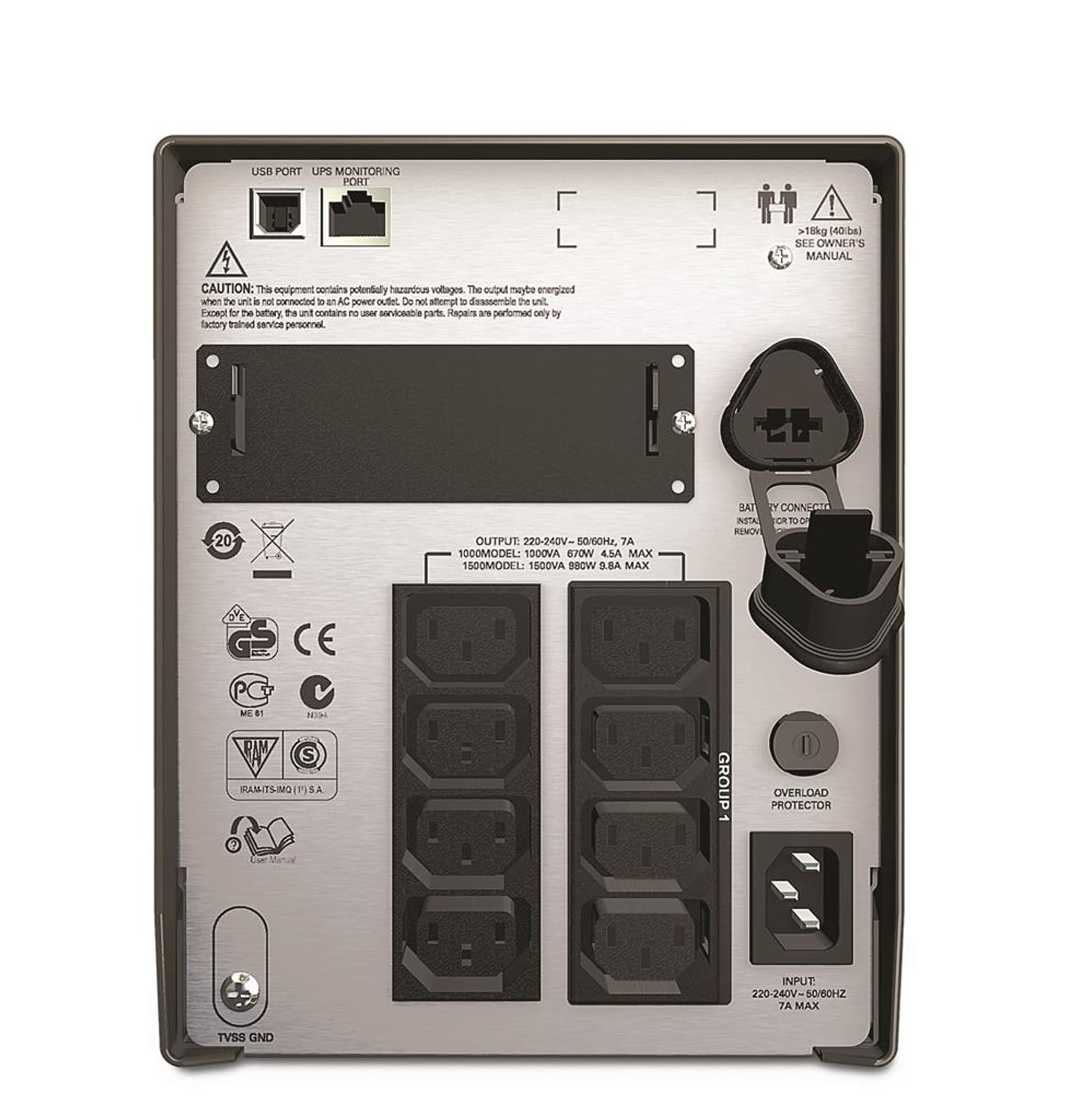 

Zasilacz awaryjny FUJITSU Smart UPS 1500VA S26361-F4542-L150 1500VA