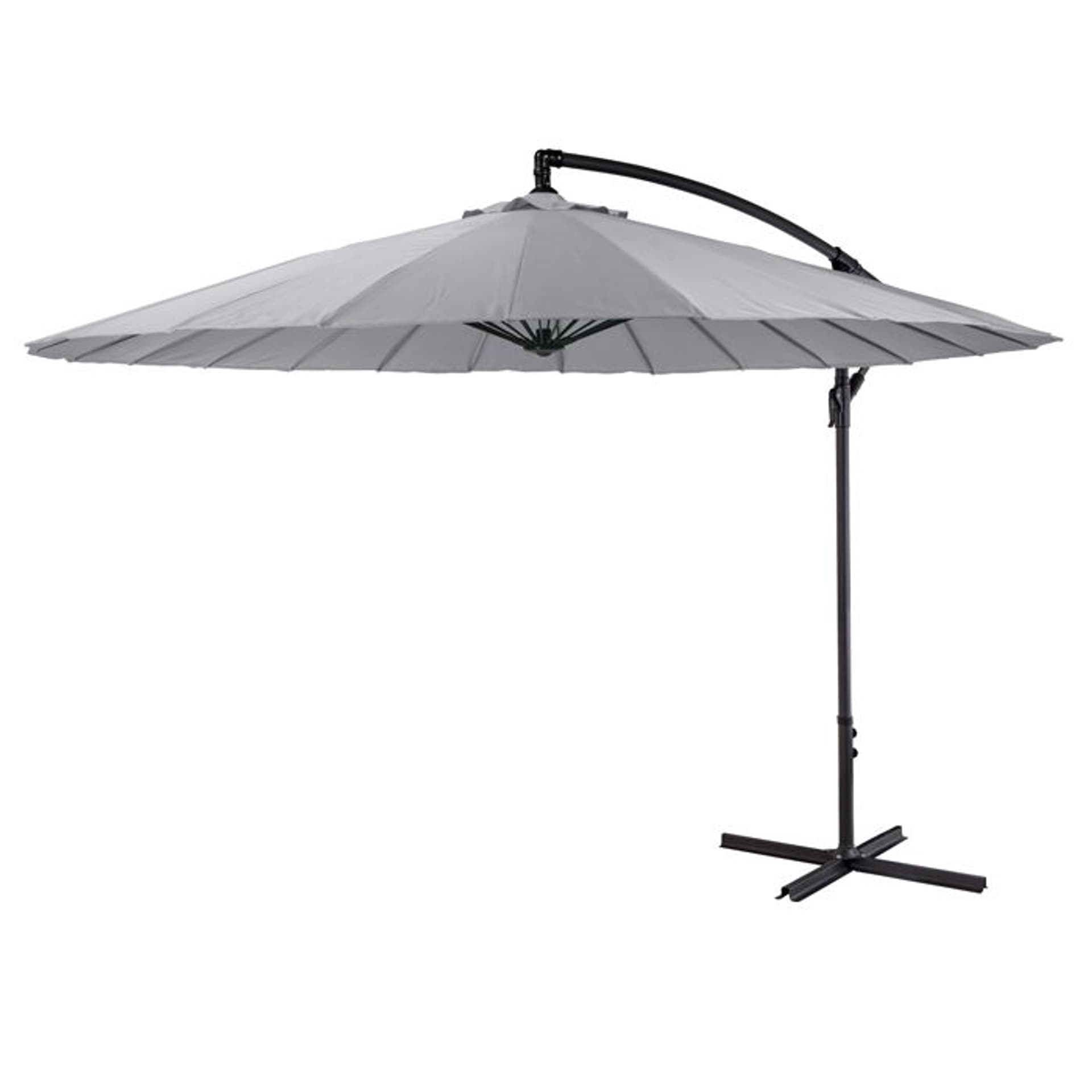 

Parasol ogrodowy Shangai 3m szary + pokrowiec